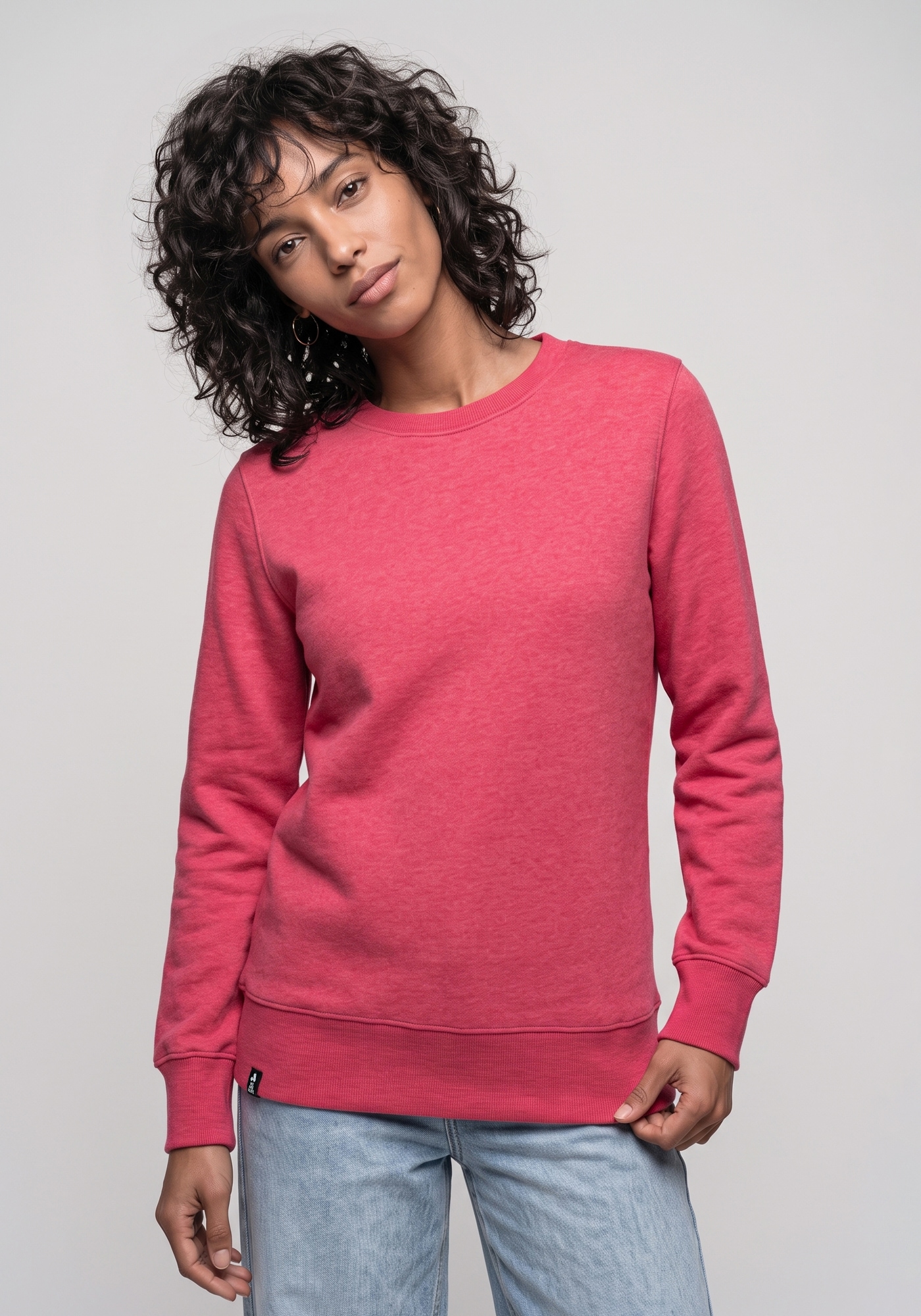 Alife & Kickin Sweatshirt »LottaAK A«, schlichter Sweater mit Herz-Aufnäher in tollen Farben
