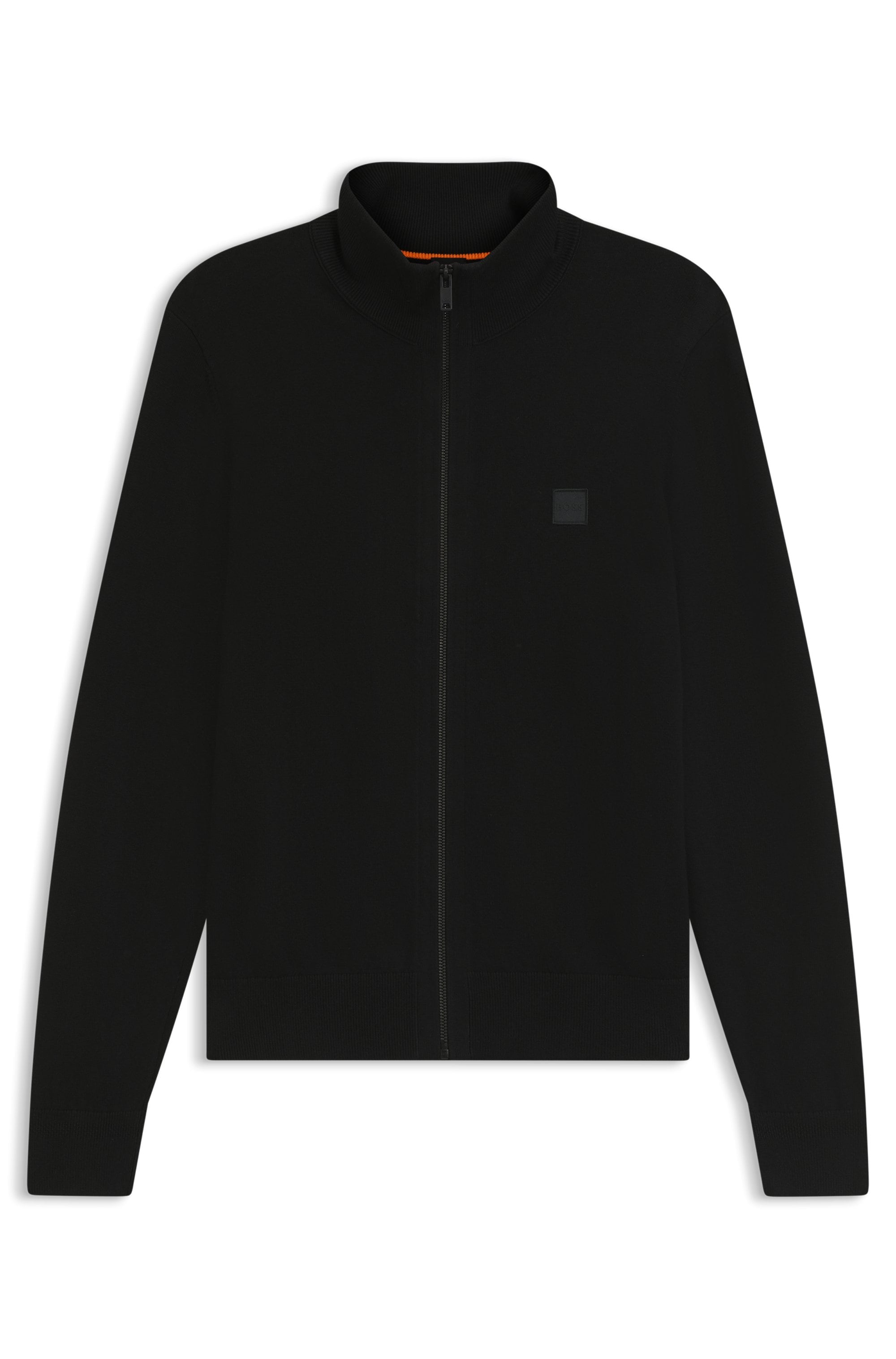 BOSS ORANGE Strickjacke »Kanozip« mit Reissverschluss