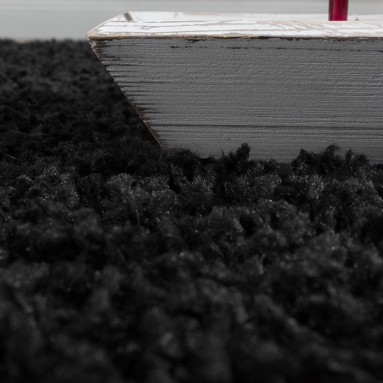 Paco Home Hochflor-Teppich »Sky 250« rund 34 mm Höhe gewebt, Uni Farben, intensive Farbbrillanz, Kundenliebling