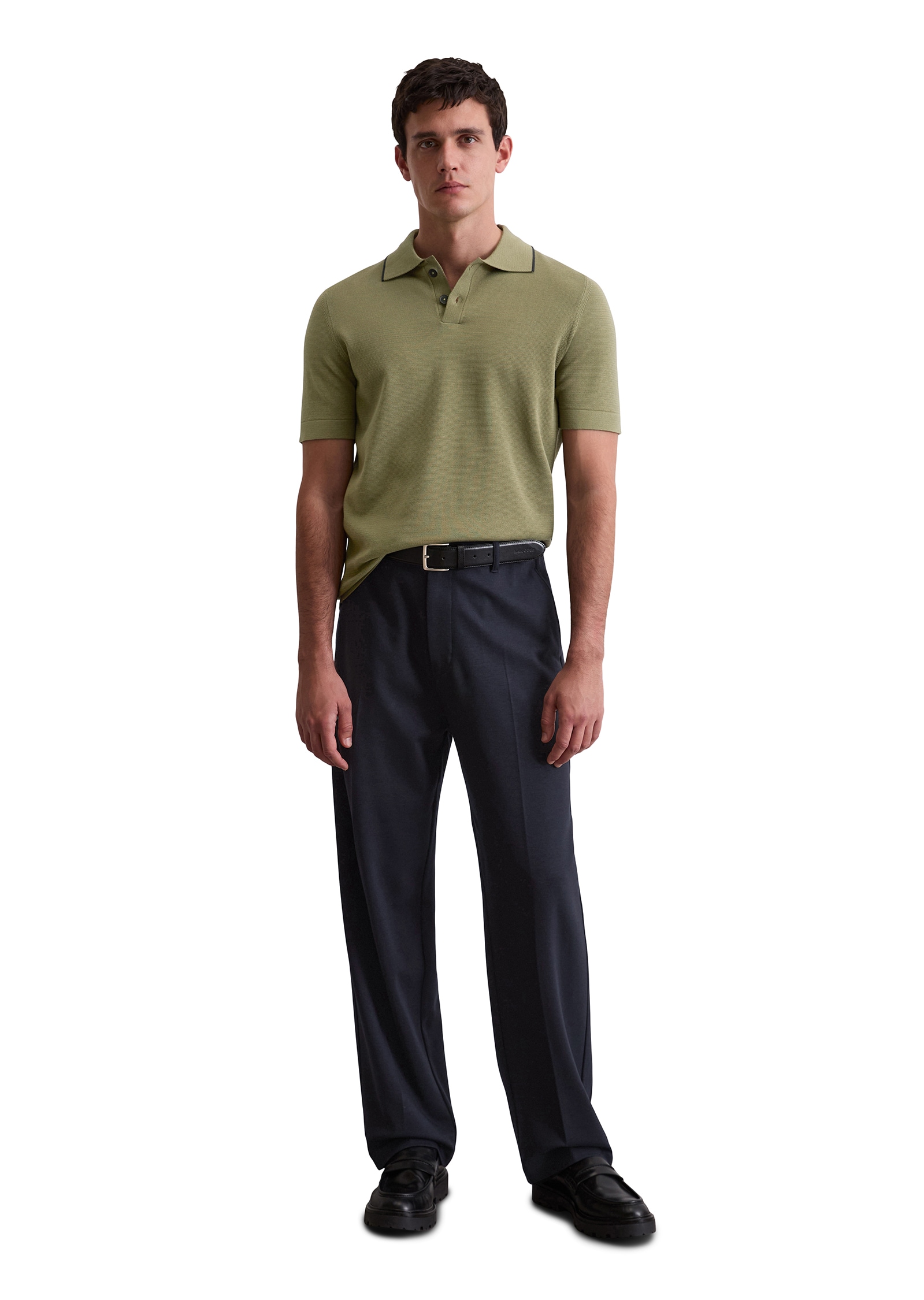 Marc O'Polo Poloshirt »DFB Travel Collection« aus Strick,  aus reiner Bio-Baumwolle, regular fit