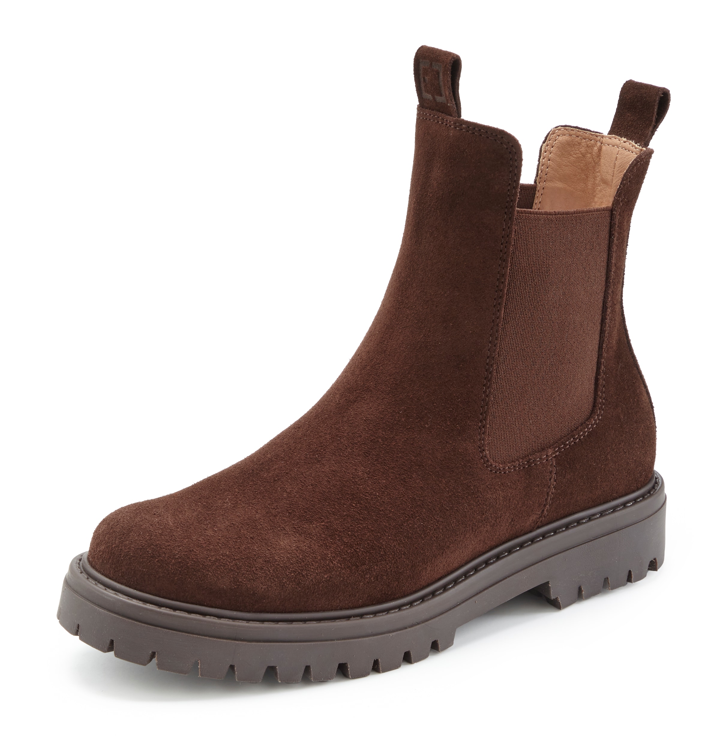 Elbsand Bottines »Schlupfstiefel, Bikerboots, Sommerstiefelette, Lederstiefelette«  Bottines Chelsea en cuir souple avec inserts stretch