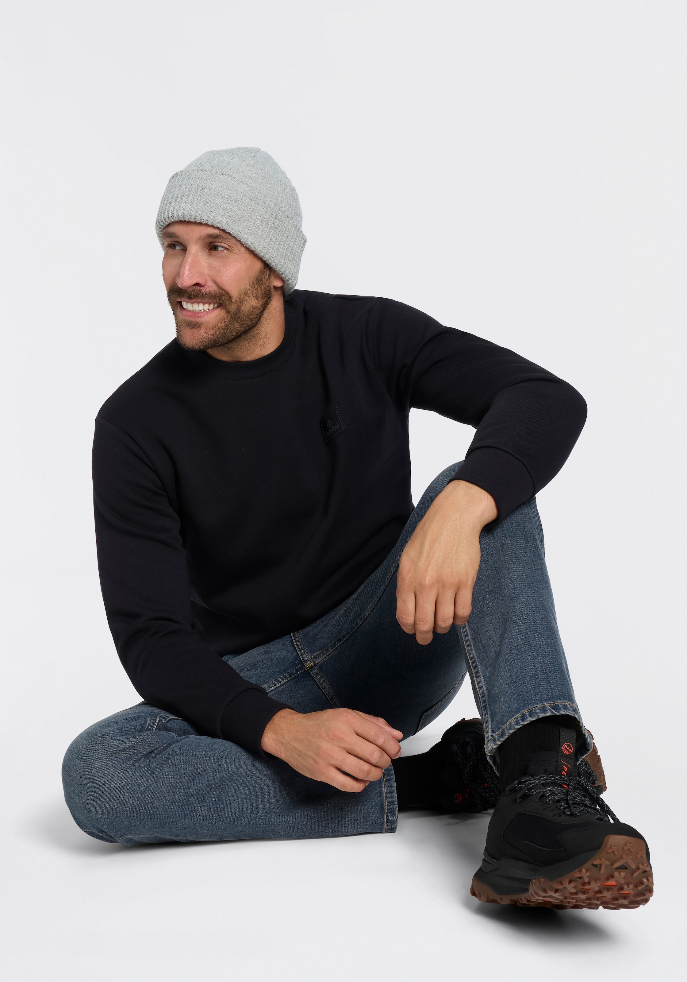 Timberland Sweat-shirt »Silicon Badge BB Crew Sweatshirt«, en coton et polyester, disponible de la taille S à XXXL,
