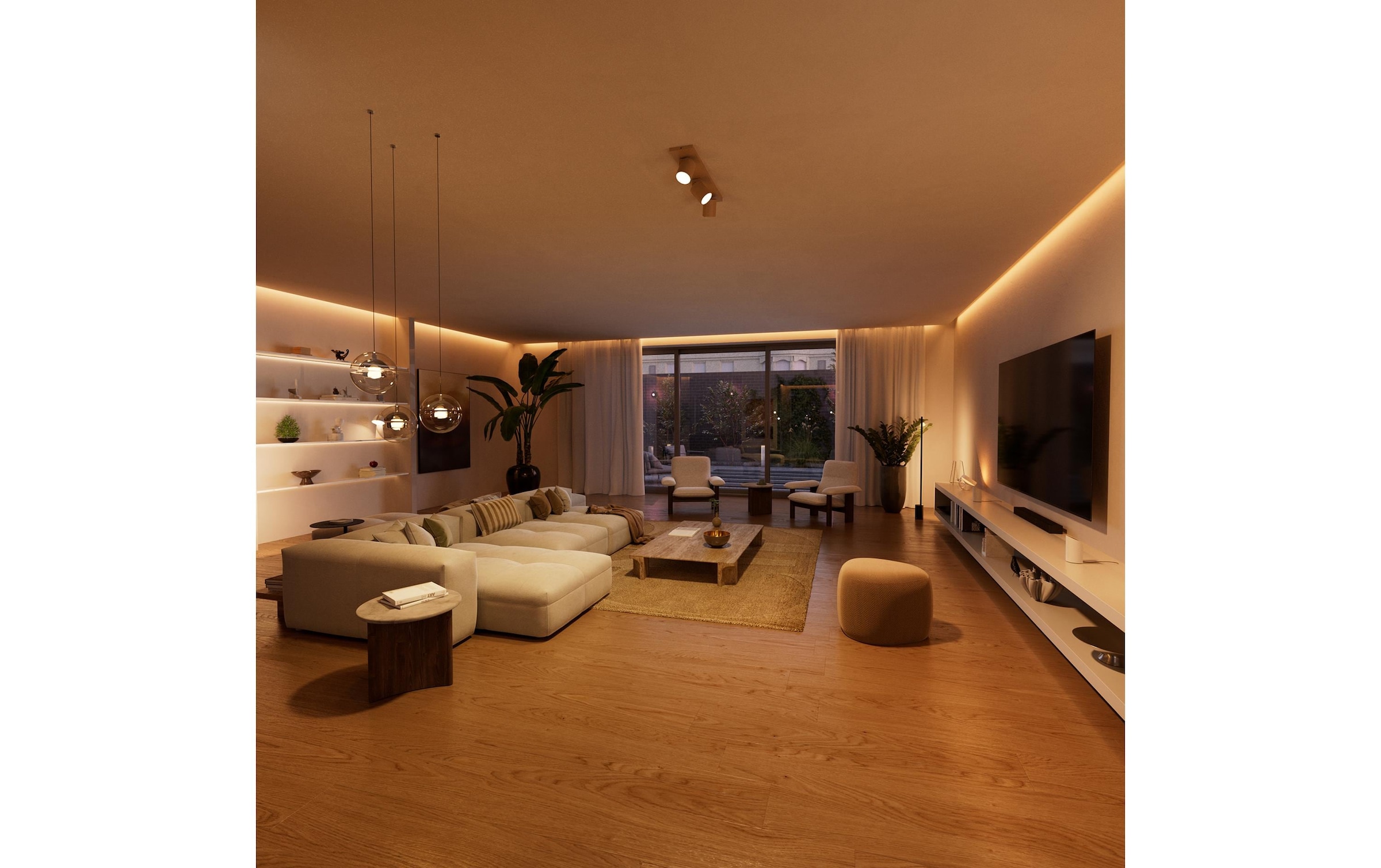 Philips Hue Smart-Home-Steuerelement »Wandschaltermodul, für Hue Lampen, Netzbetrieb« Individuelle Steuerung, App‑ & Sprachsteuerung, 2er‑Pack