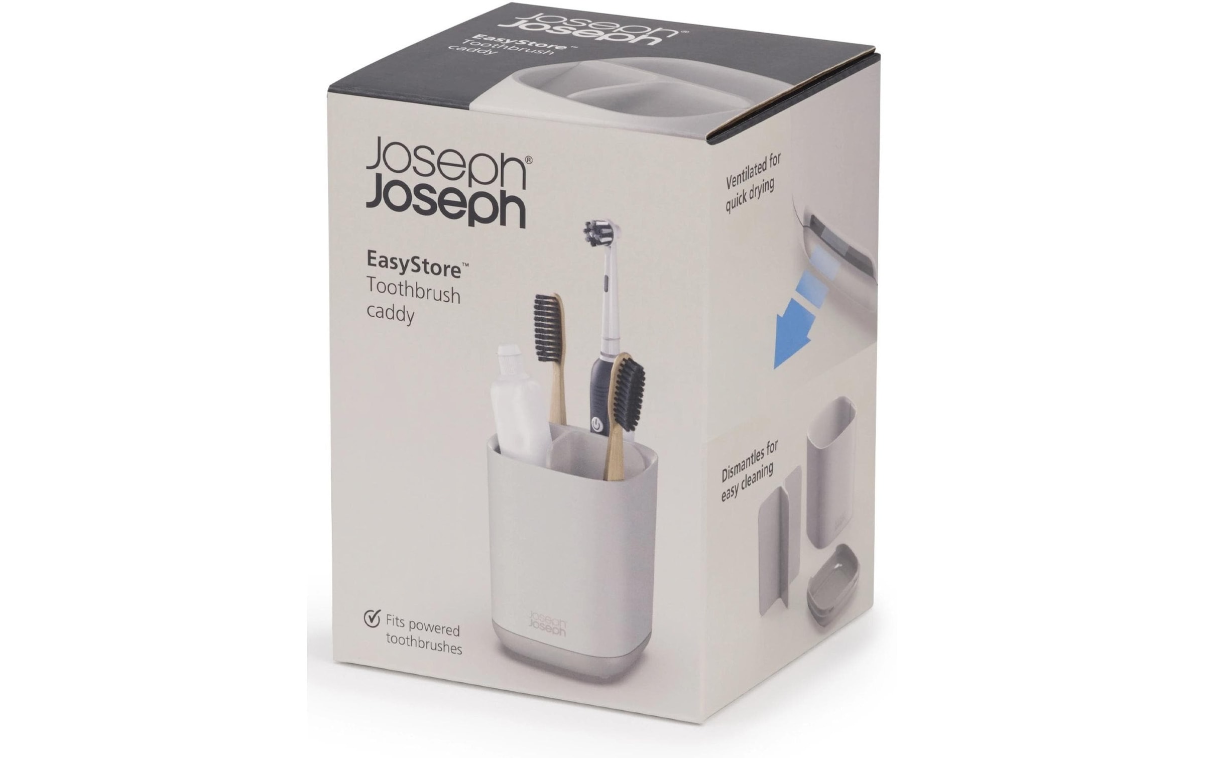 Joseph Joseph Zahnputzbecher »EasyStore, Ecru«