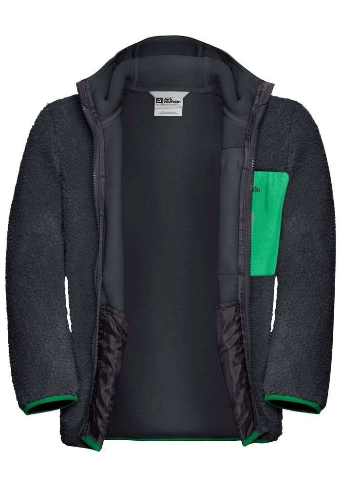 Jack Wolfskin Veste polaire »ICE CURL HOOD JACKET K« avec capuche avec capuche, en polaire polyester, coupe normale