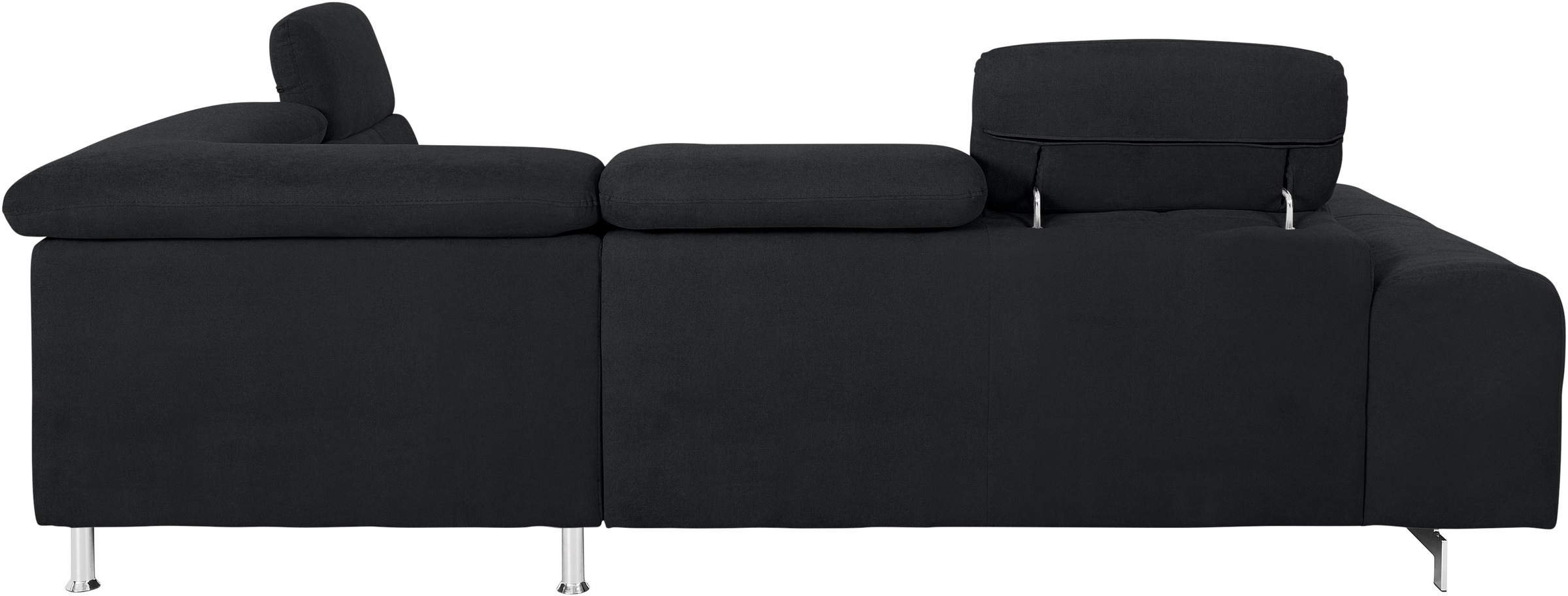 COTTA Ecksofa »Chef L-Form« mit Kopfteilverstellung, edle Metallkufen, wahlweise mit Bettfunktion