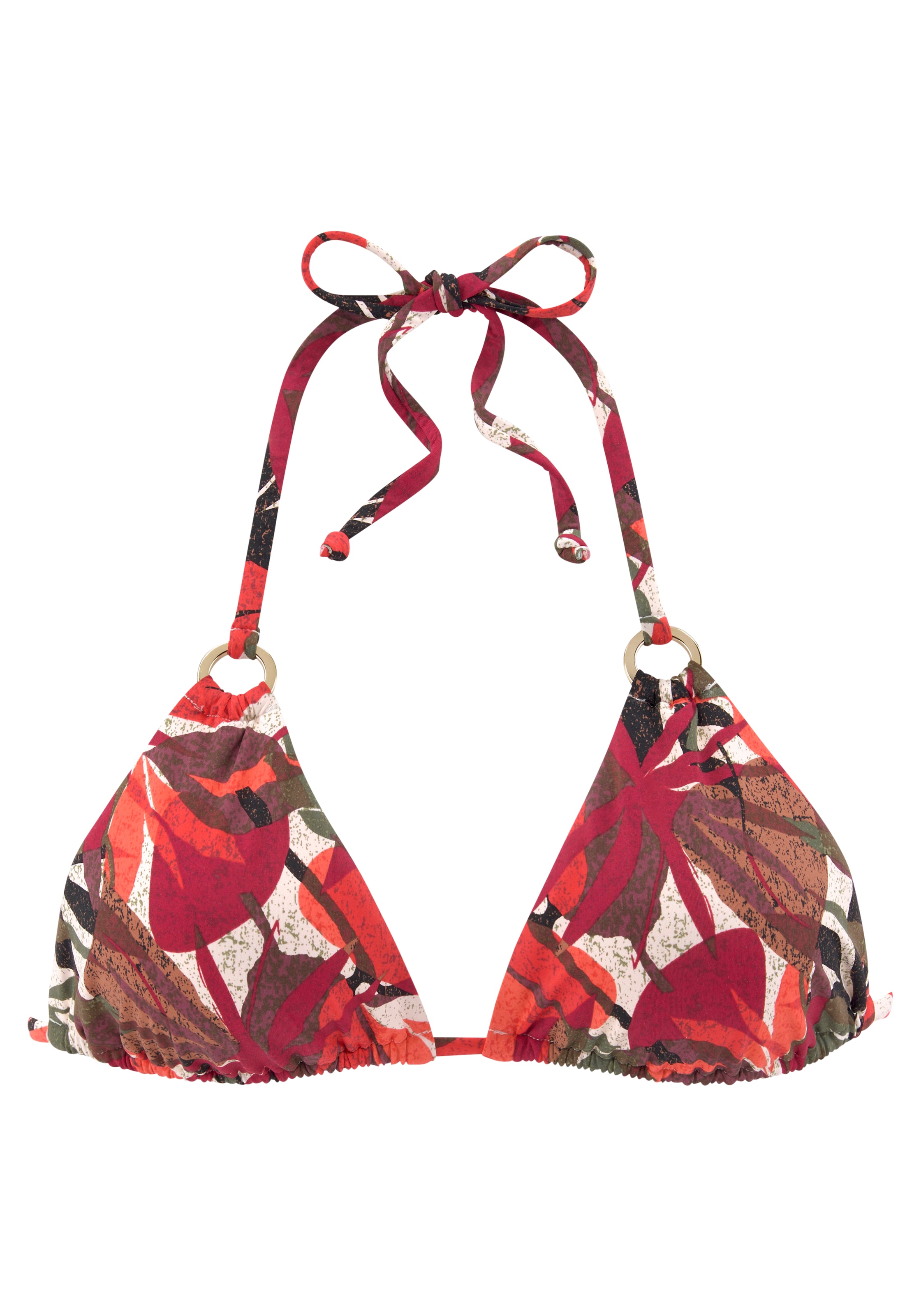 LASCANA Top bikini triangle »Ava« im tropischen Design