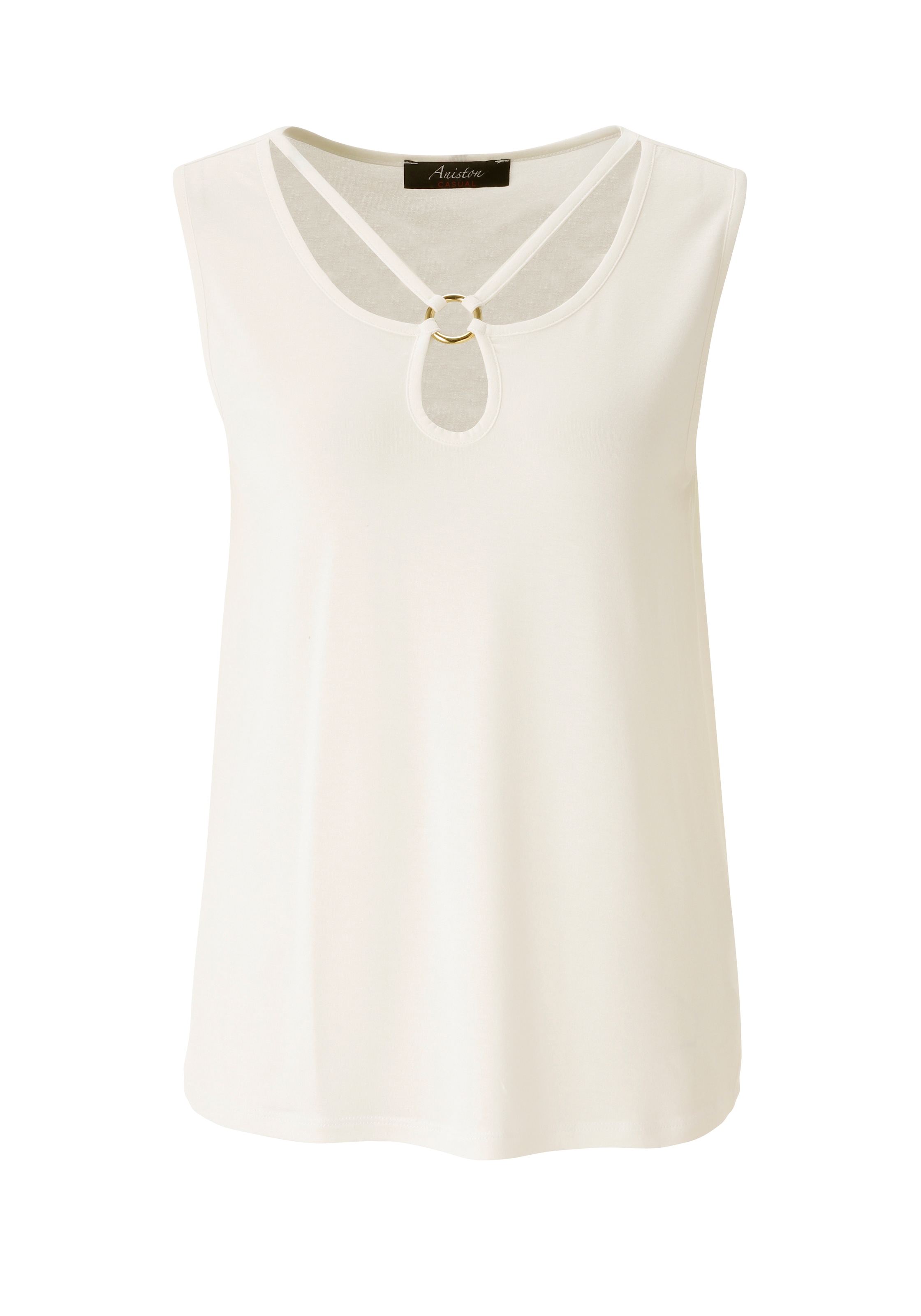 Aniston CASUAL Tanktop mit raffiniertem V-Ausschnitt - NEUE KOLLEKTION