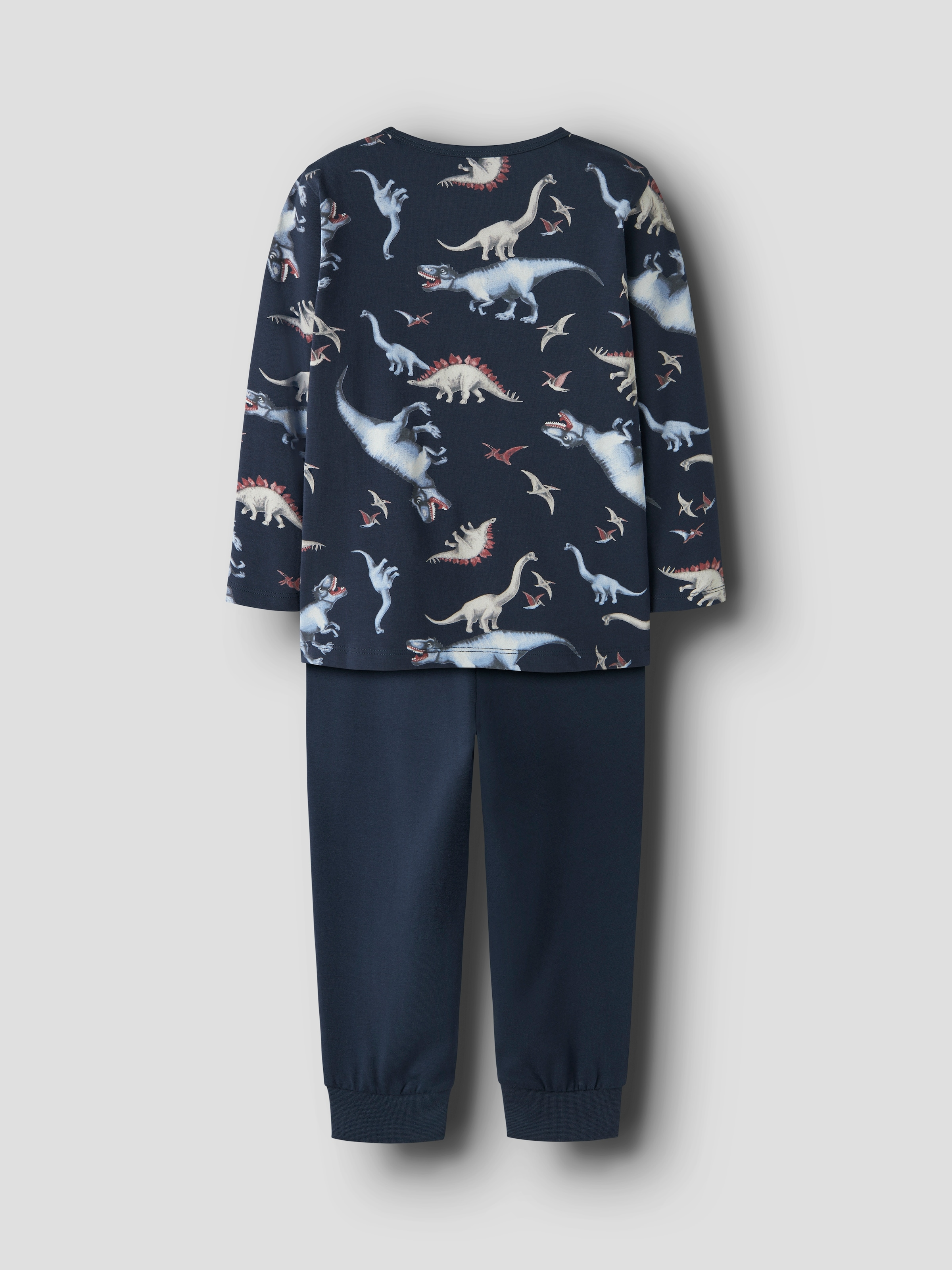 Name It Pyjama »NMMNIGHTSET NAVY DINO NOOS« Ensemble, 2 Mélange de coton, haut avec impression de dinosaure