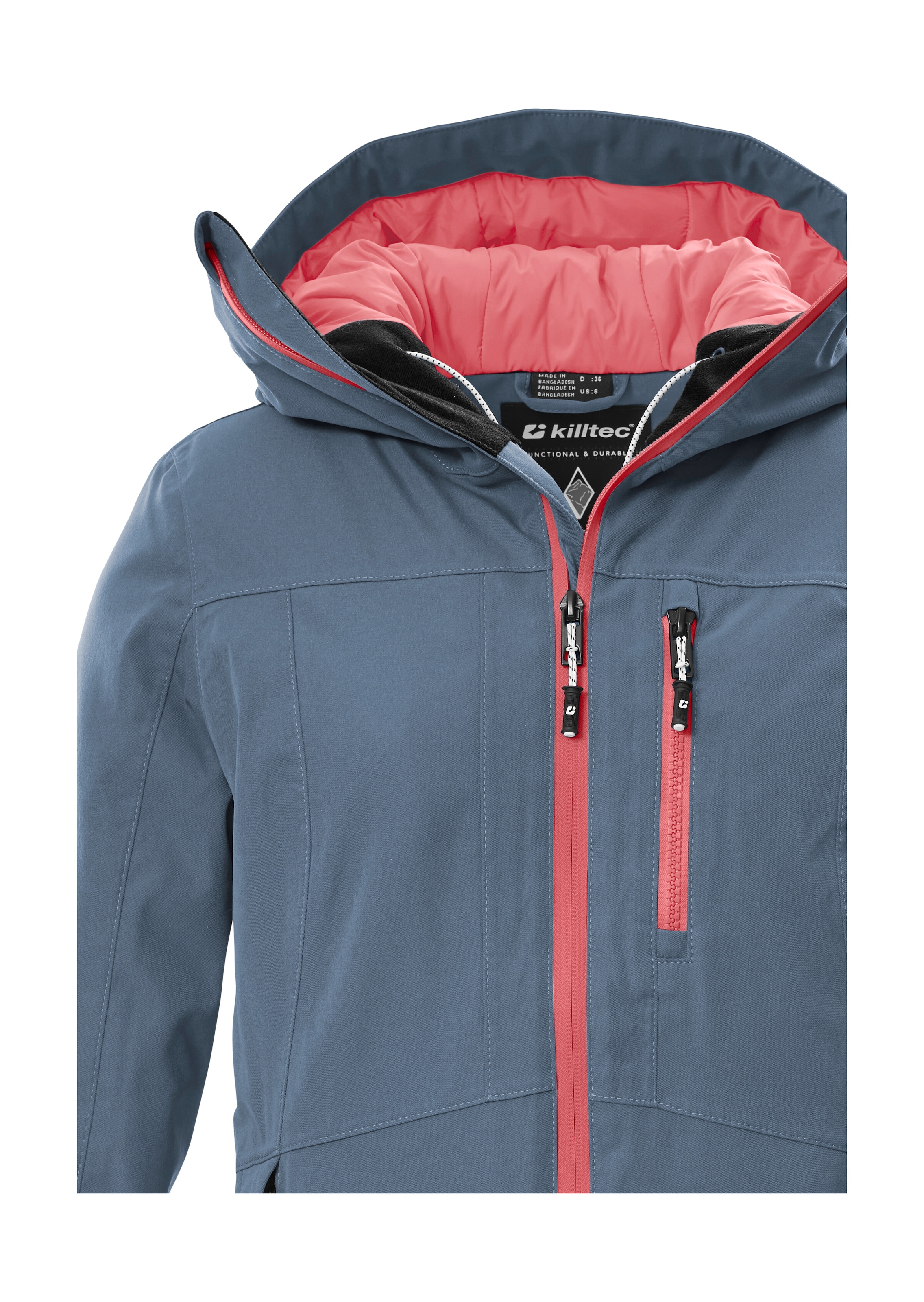 Killtec Skijacke »KSW 276 WMN SKI JCKT« Wasserdichte Damenjacke mit Schneefang, Atmungsaktivität und Taschen