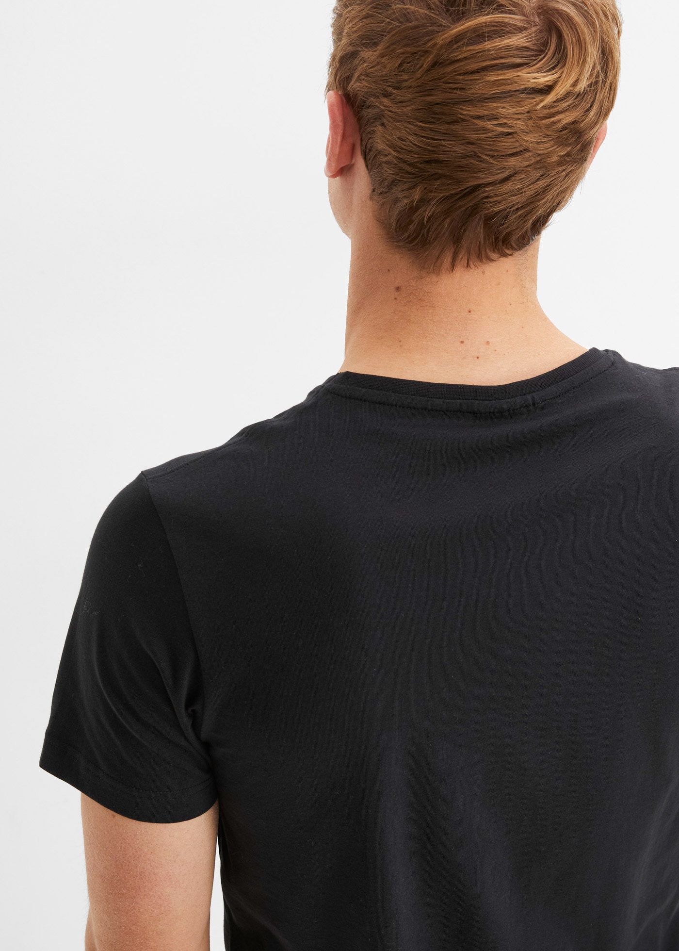 bonprix T-shirt »T-Shirt mit V-Ausschnitt (3er Pack)« Paquet, 3 cuis Regular Fit, V-Ausschnitt, aus Baumwolle