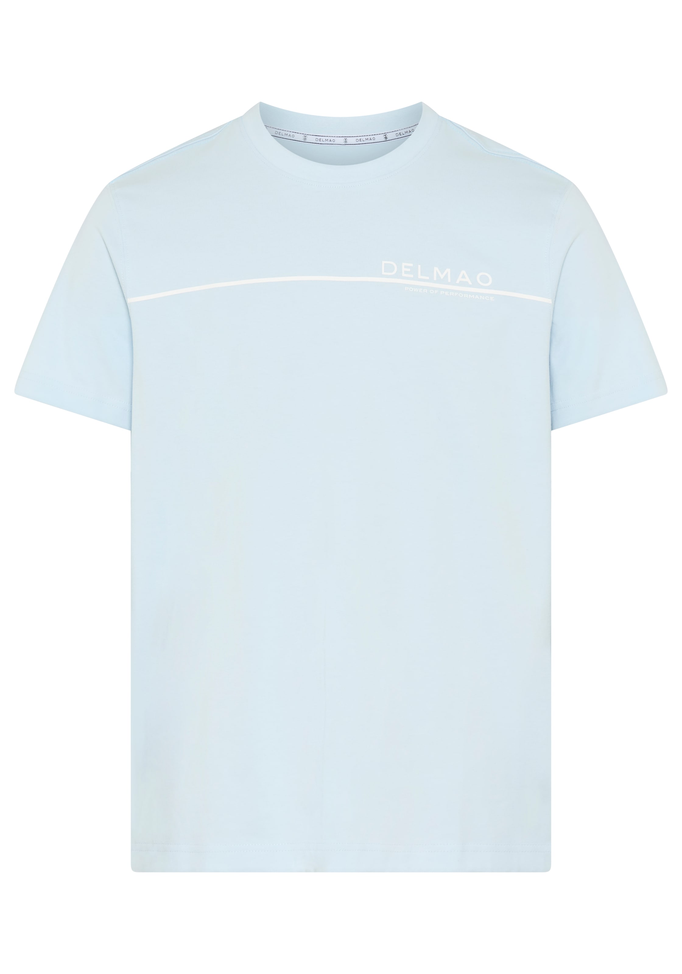 DELMAO T-shirt Kurzarm,  mit coolem Print,  Rundhalsausschnitt,  aus 100% Baumwolle