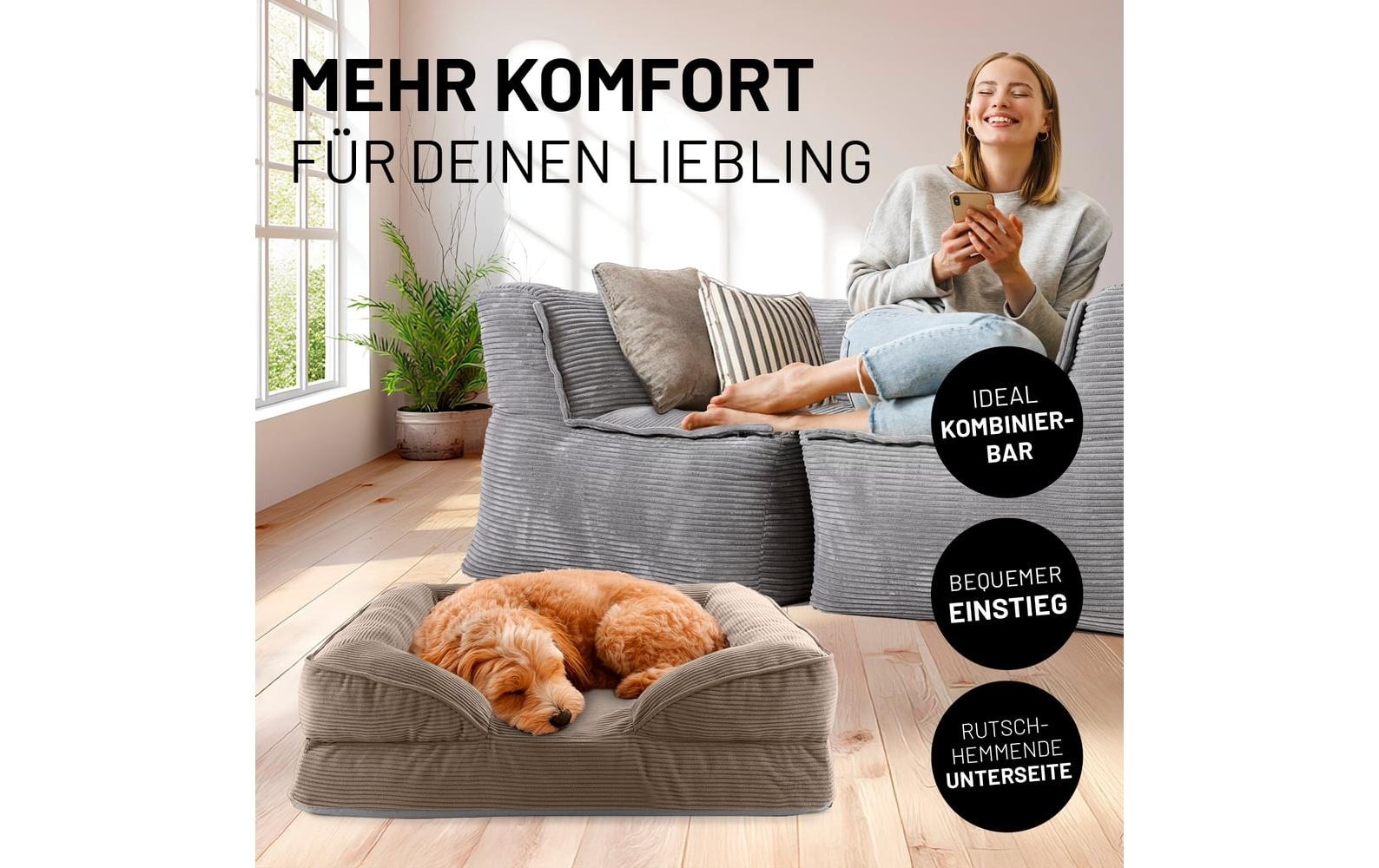 Lumaland Hundebett »Indoor Cord S«