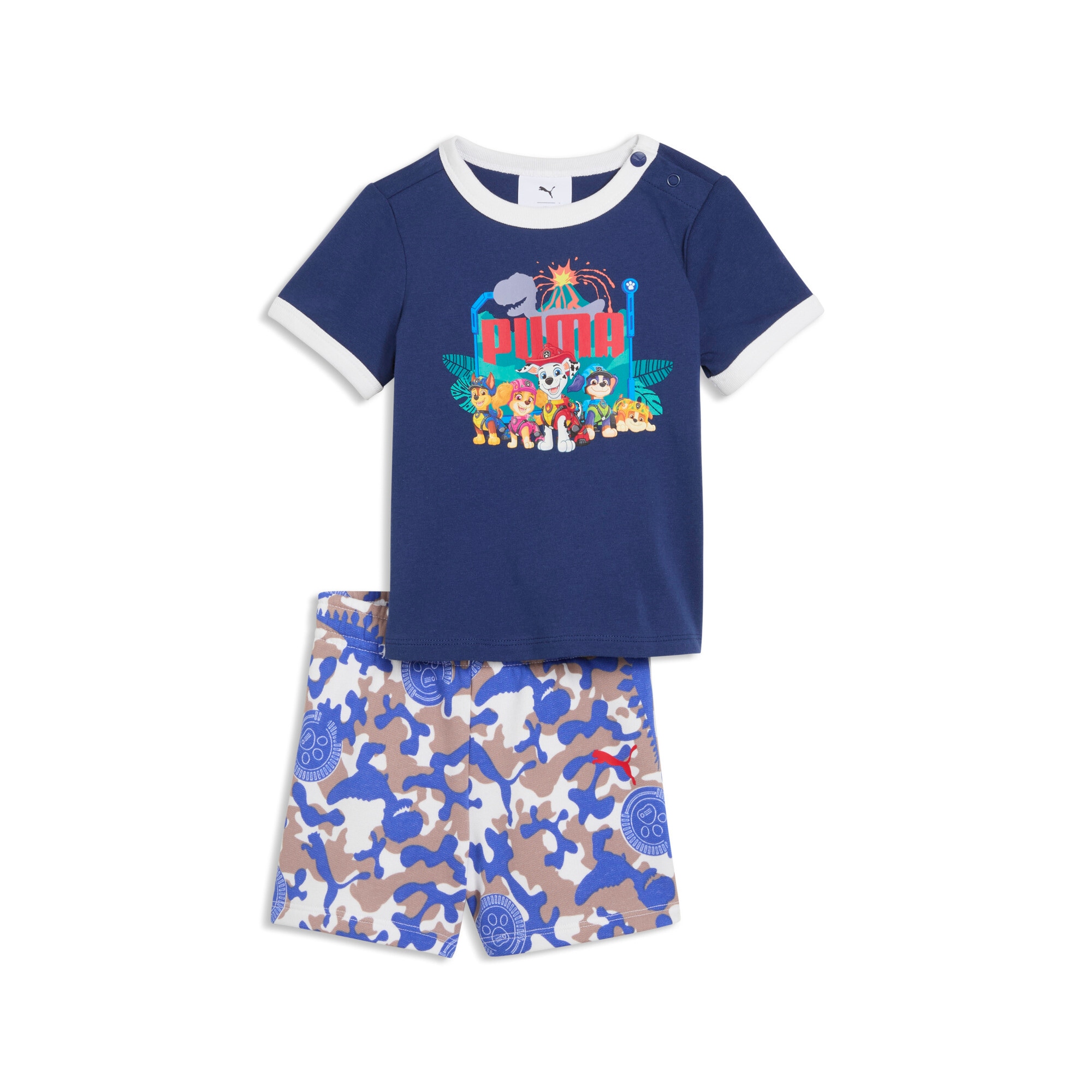 PUMA Combinaison d'entraînement »X PAW PATROL MINICATS TEE AND SHORTS SET INF« 2 ensemble deux pièces, coupe régulière, sans capuche