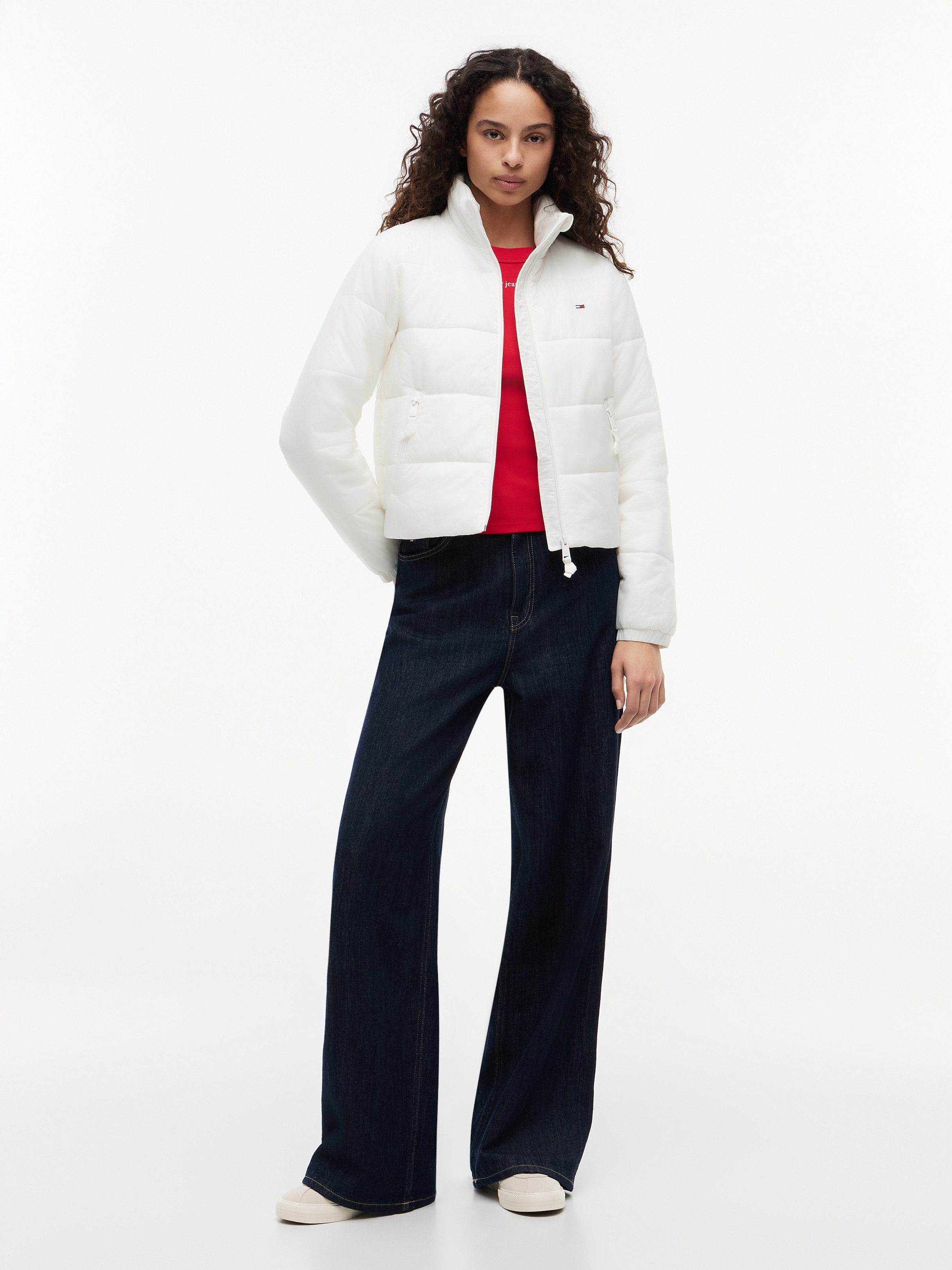 Tommy Jeans Steppjacke »TJW REG PADDED JACKET« Steppware, Reissverschlusstaschen, Stehkragen