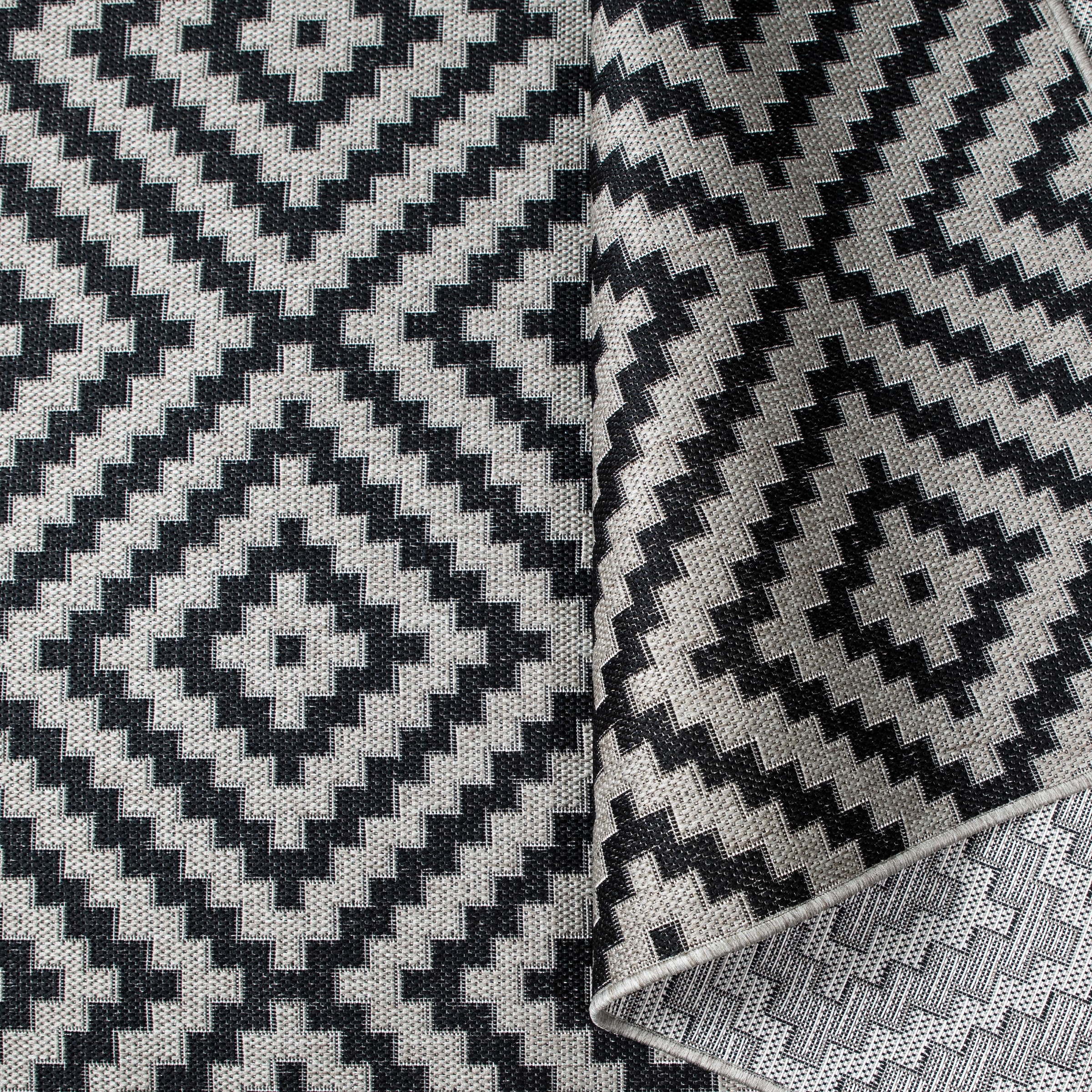 my home Tapis »Cordoba auch als Läufer erhältlich« Rectangulaire 3 mm Höhe In- und Outdoor geeignet, Sisal-Optik, Wetterfest & UV-beständig, Boho