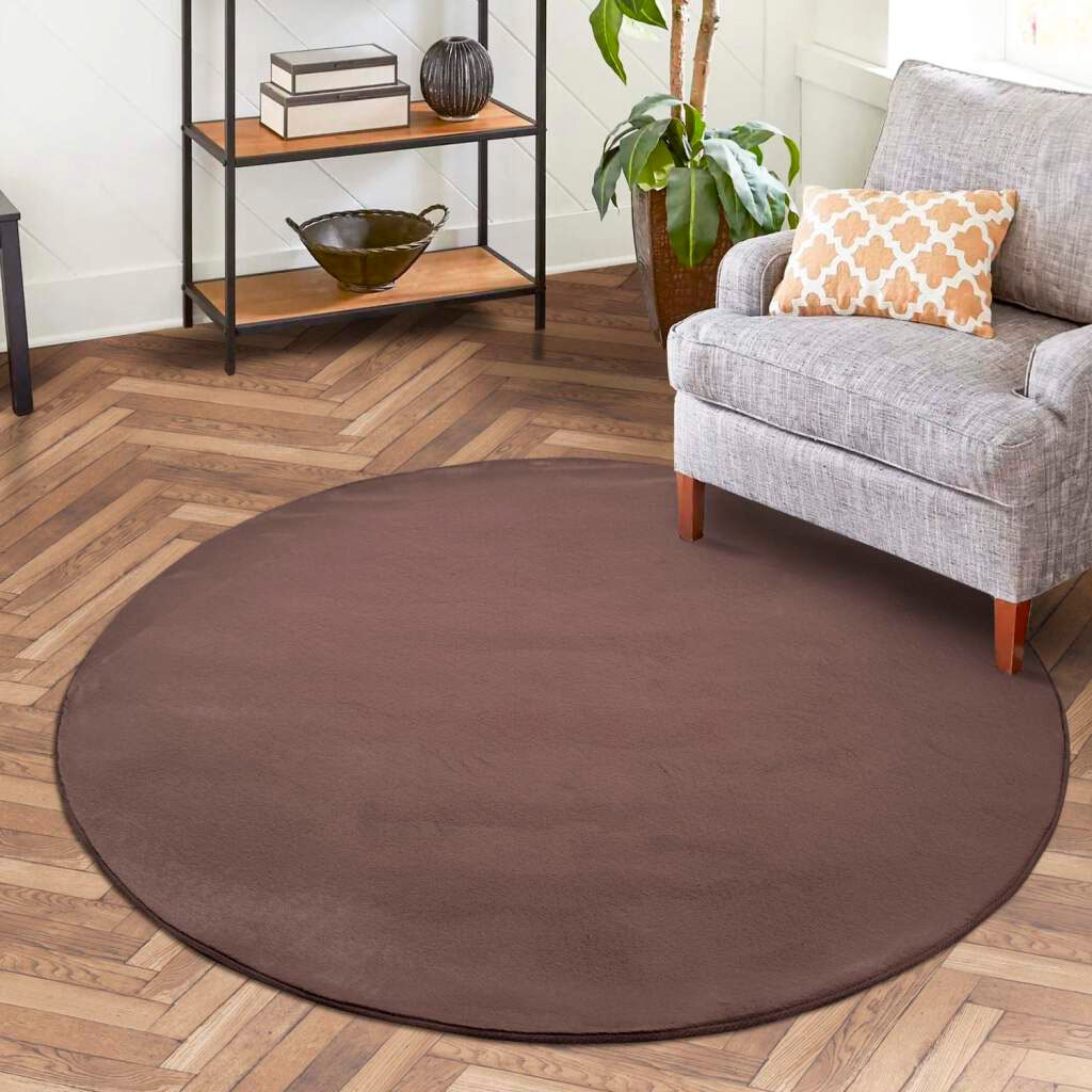 Carpet City Hochflor-Teppich »TOPIA400« rund 21 mm Höhe besonders weich und kuschelig durch Polyester, Uni-Farben