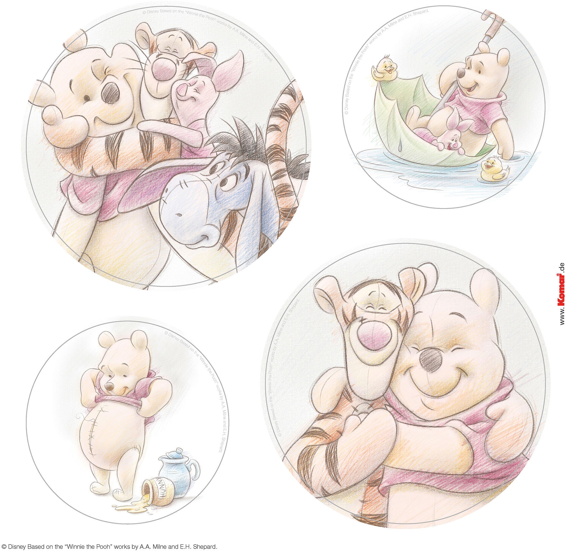 Komar Tableau de fenêtre »Winnie the Pooh Wonderful«