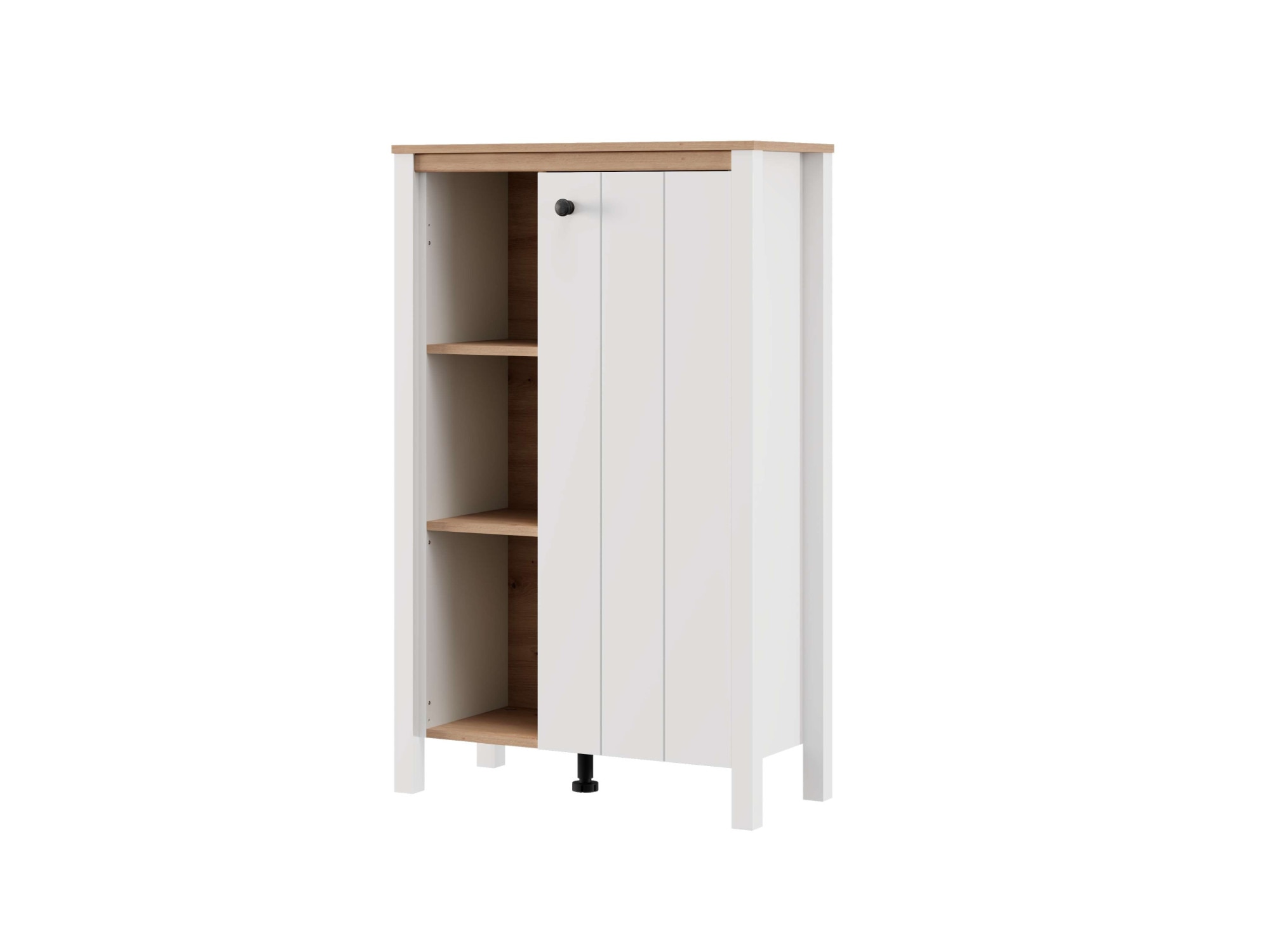 Home affaire Buffet haut »BEDFORD, Hochkommode, Vitrine, Glasvitrine, Kombi-Highboard« Profil MDF 2D recouvert, marquage à chaud