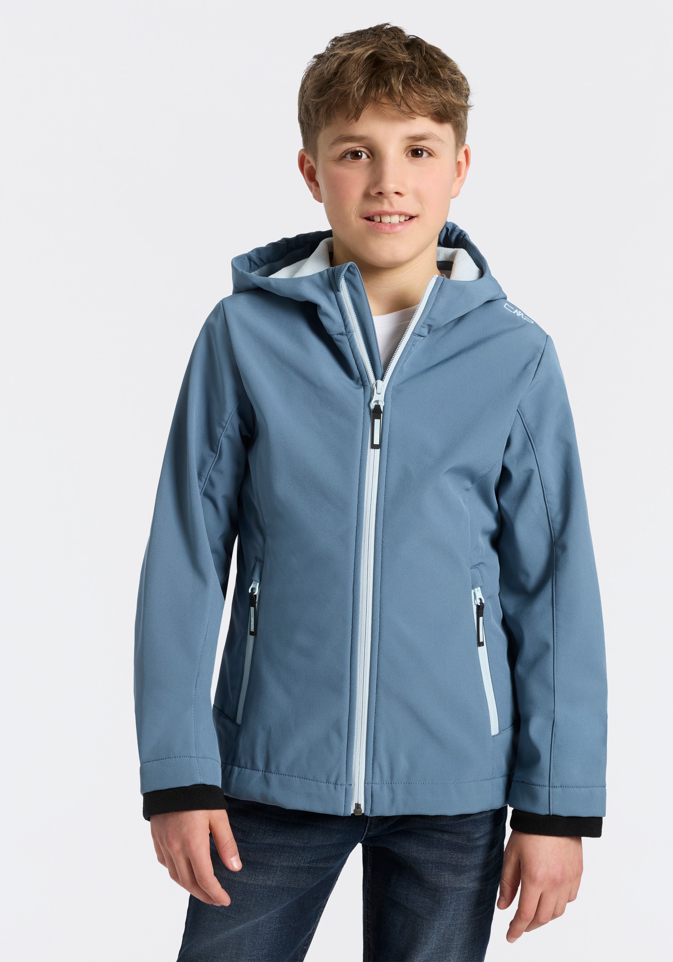 CMP Softshelljacke »KID G JACKET FIX HOOD für Kinder43405465« mit Kapuze für Kinder, mit Kapuze, atmungsaktiv, wasserabweisend, windabweisend