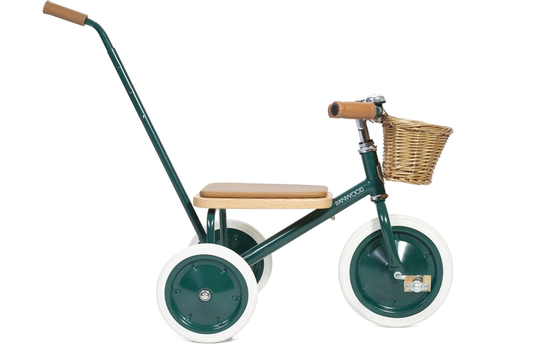   Dreirad »Banwood Trike« Retro-Dreirad mit Korb und Schiebestange