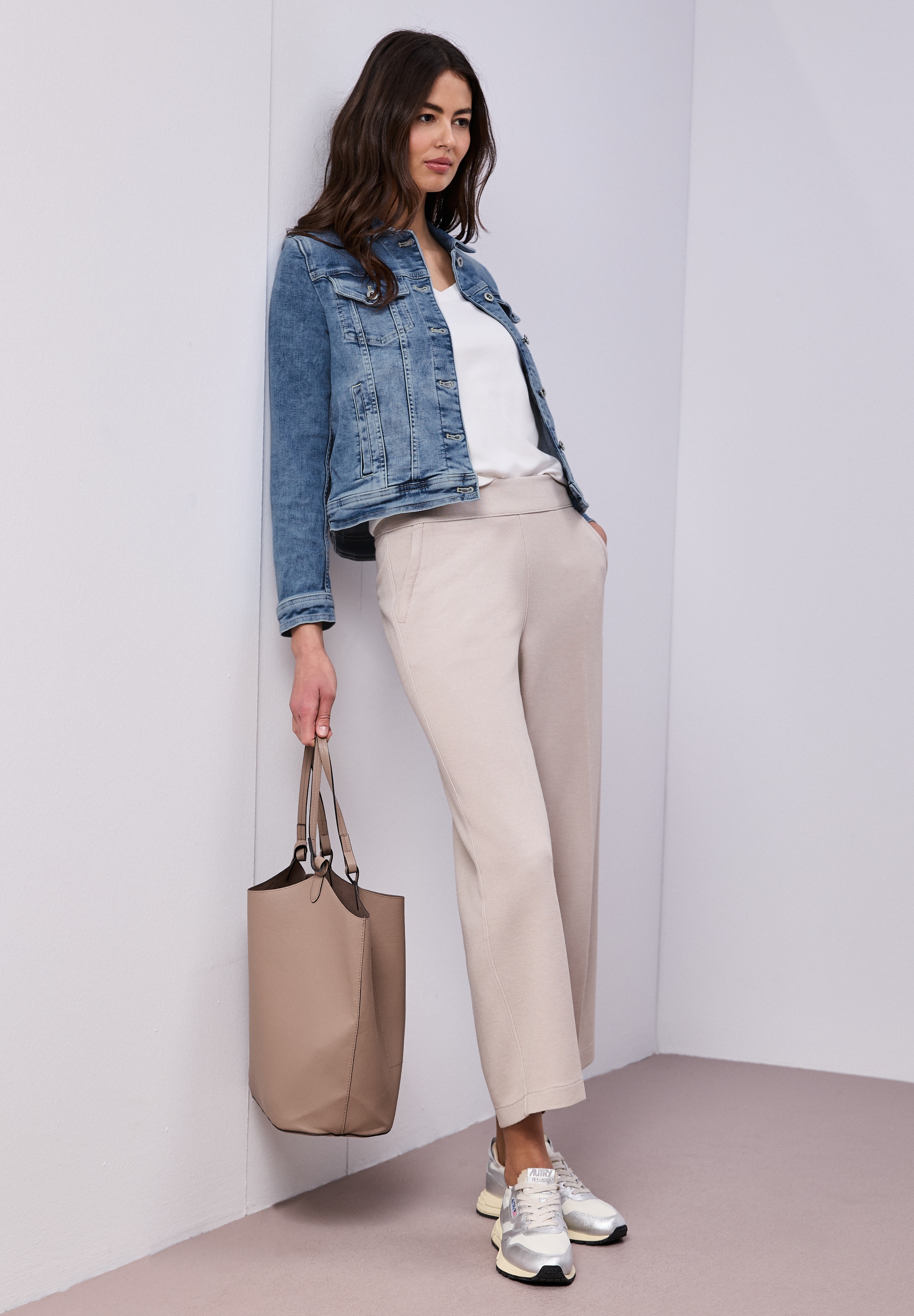 STREET ONE Veste en jean avec poches poitrine