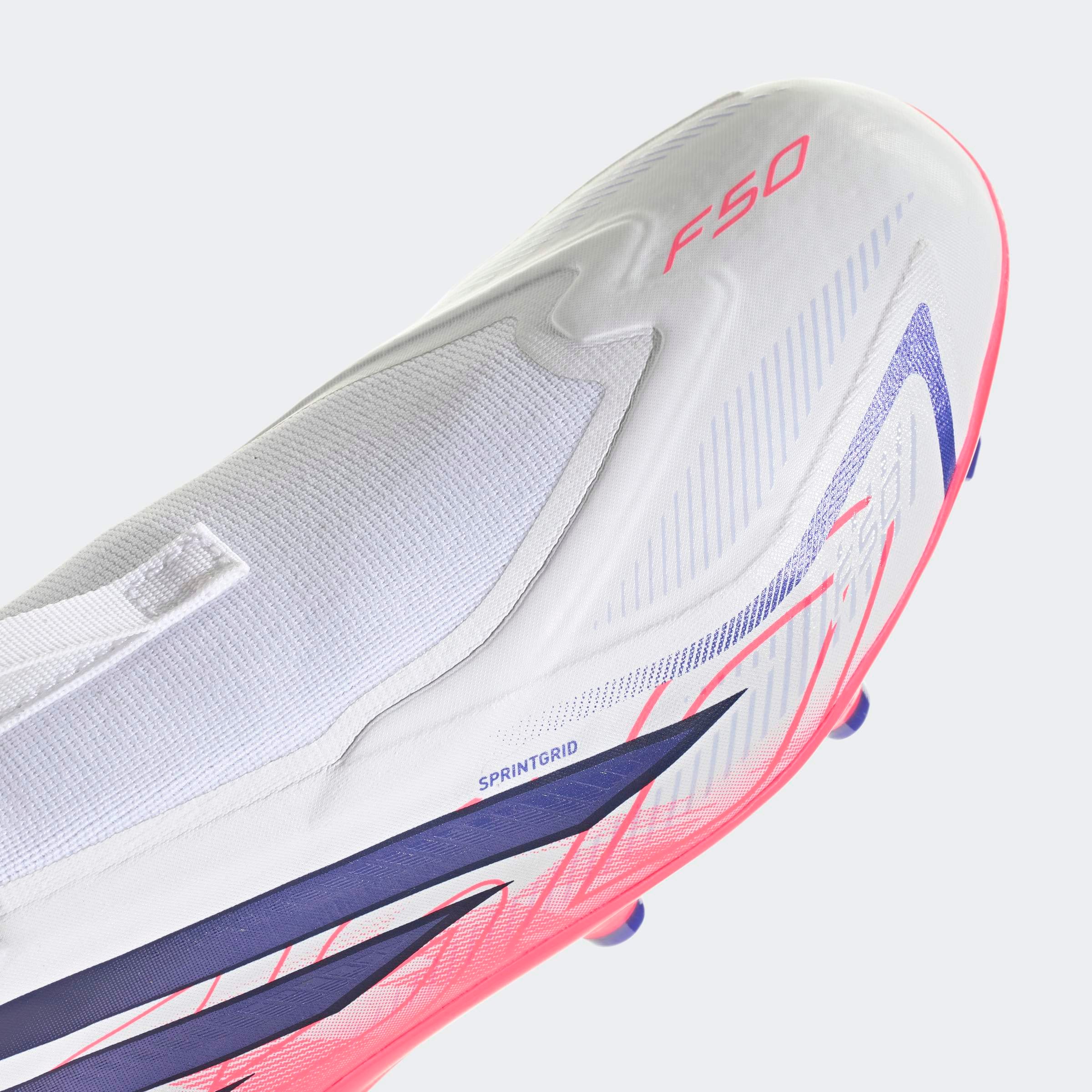 adidas Performance Fussballschuh »F50 HYPERFAST LEAGUE KIDS , FESTE BÖDEN, OHNE SCHNÜRSENKEL«  Aussensohle für Rasen und feste Böden, für Jugendliche & Kinder