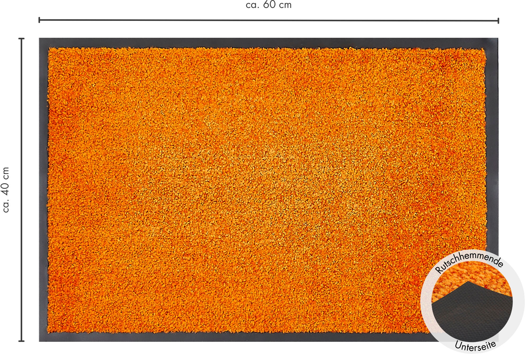 GOODproduct Tapis de sol »Fresh Step, Made in Belgium« Rectangulaire 9 mm Höhe für den Eingangsbereich, Uni-Farben, rutschhemmend, robust, waschbar