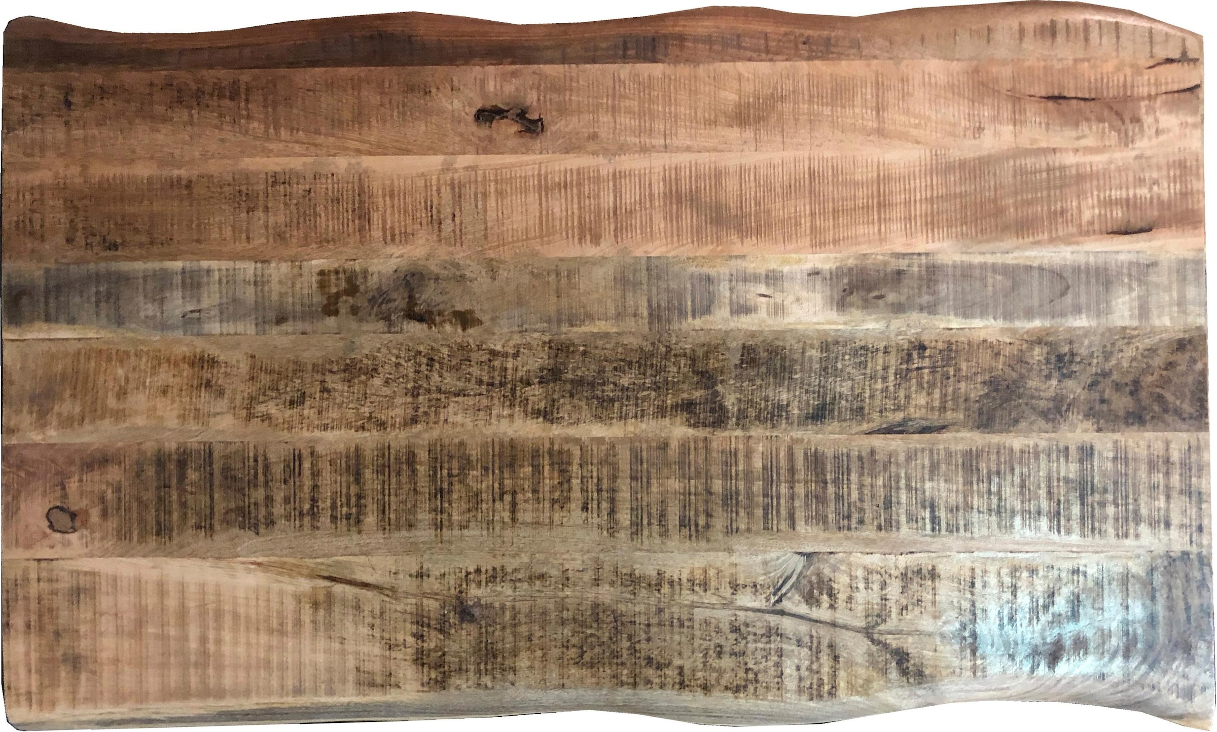 SIT Esstisch »Quito Mango Massivholz mit Baumkante & X-Gestell im Used-Look« Massive Mango-Baumkante mit markantem X-Gestell