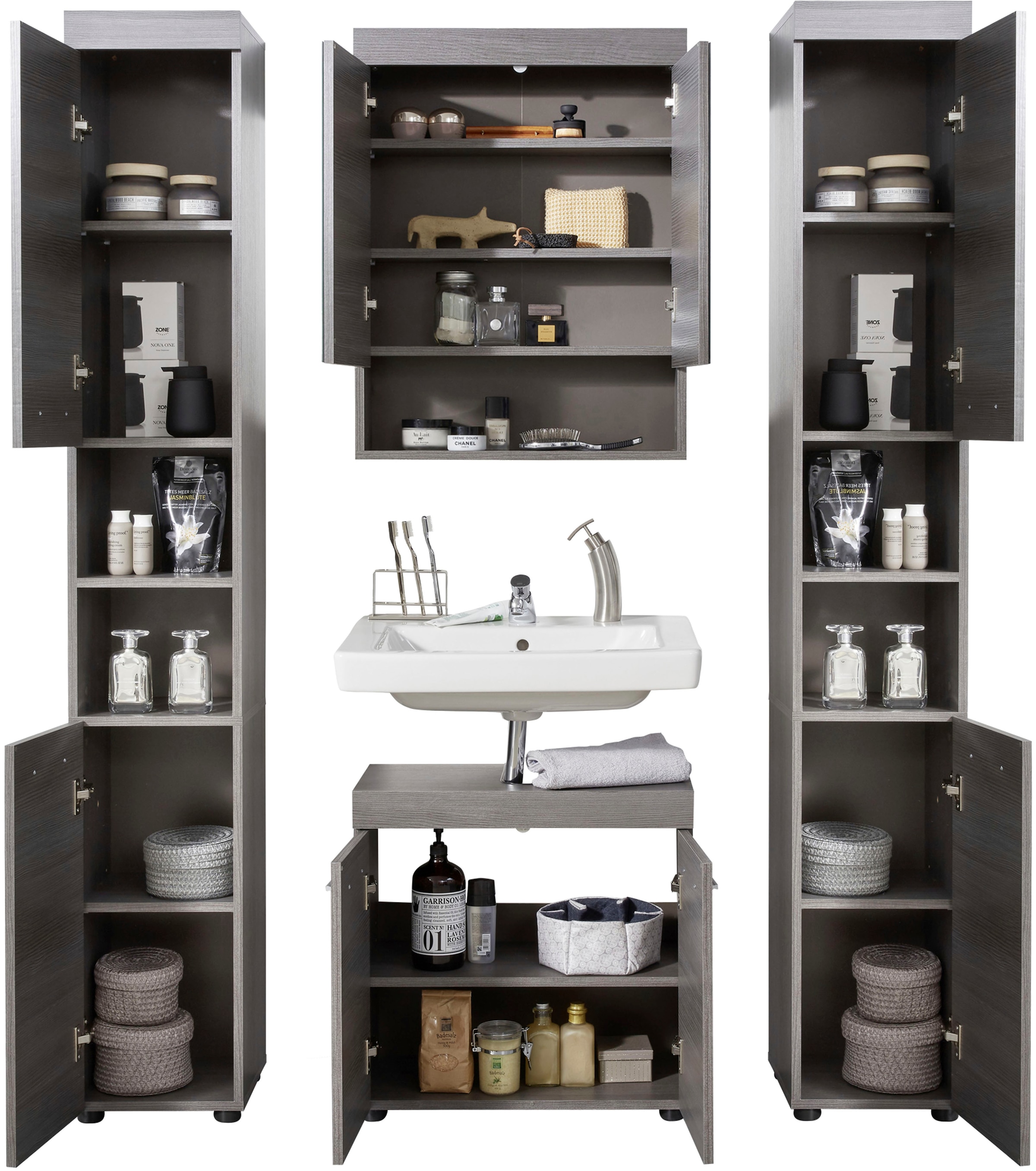 welltime Badmöbel-Set »Royan« 4 Stk. tlg.