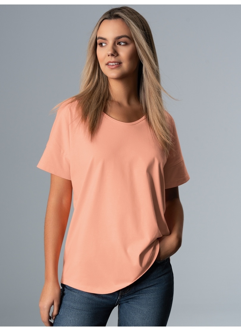 Trigema T-shirt »TRIGEMA Oversized T-Shirt mit V-Ausschnitt« 1 cuis
