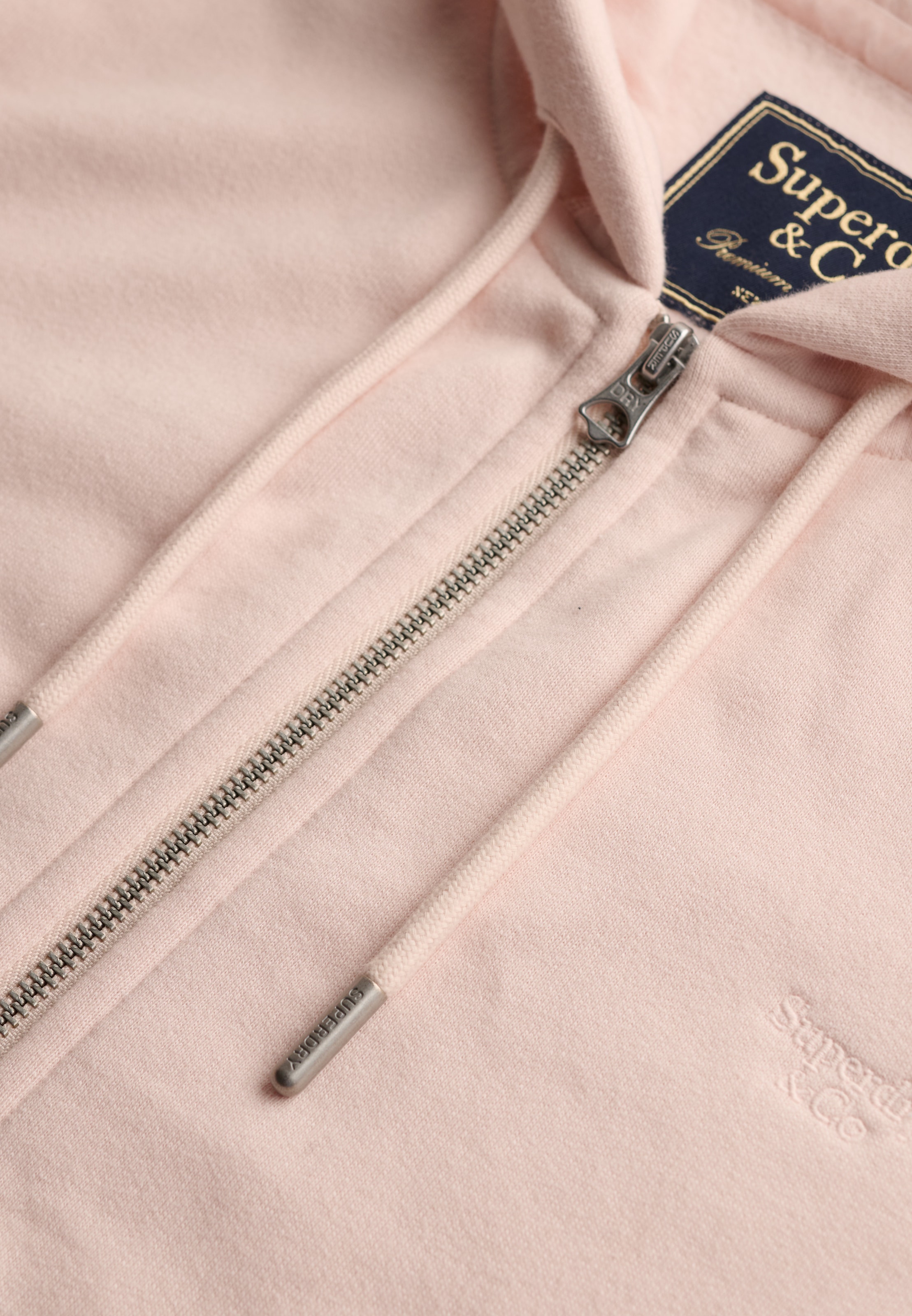 Superdry Kapuzensweatjacke »SIGNATURE EMB ZIPHOOD« Baumwollmischung, relaxed fit