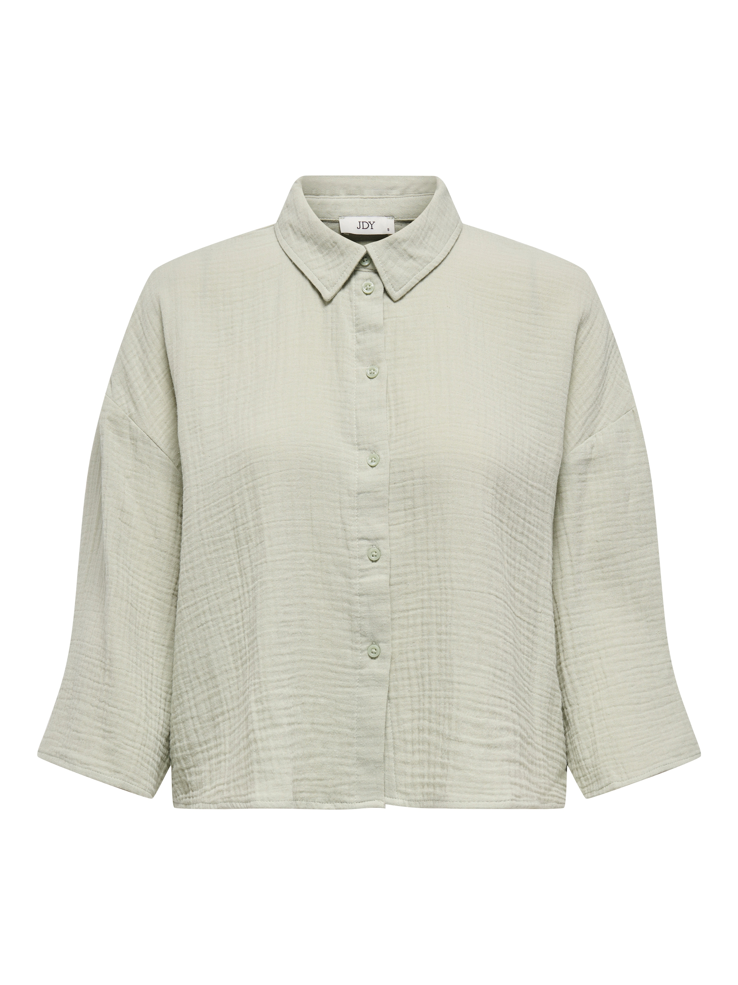 JDY Hemdbluse »JDYTHEIS LIFE 3/4 CROP SHIRT WVN NOOS« Baumwolle, regular fit