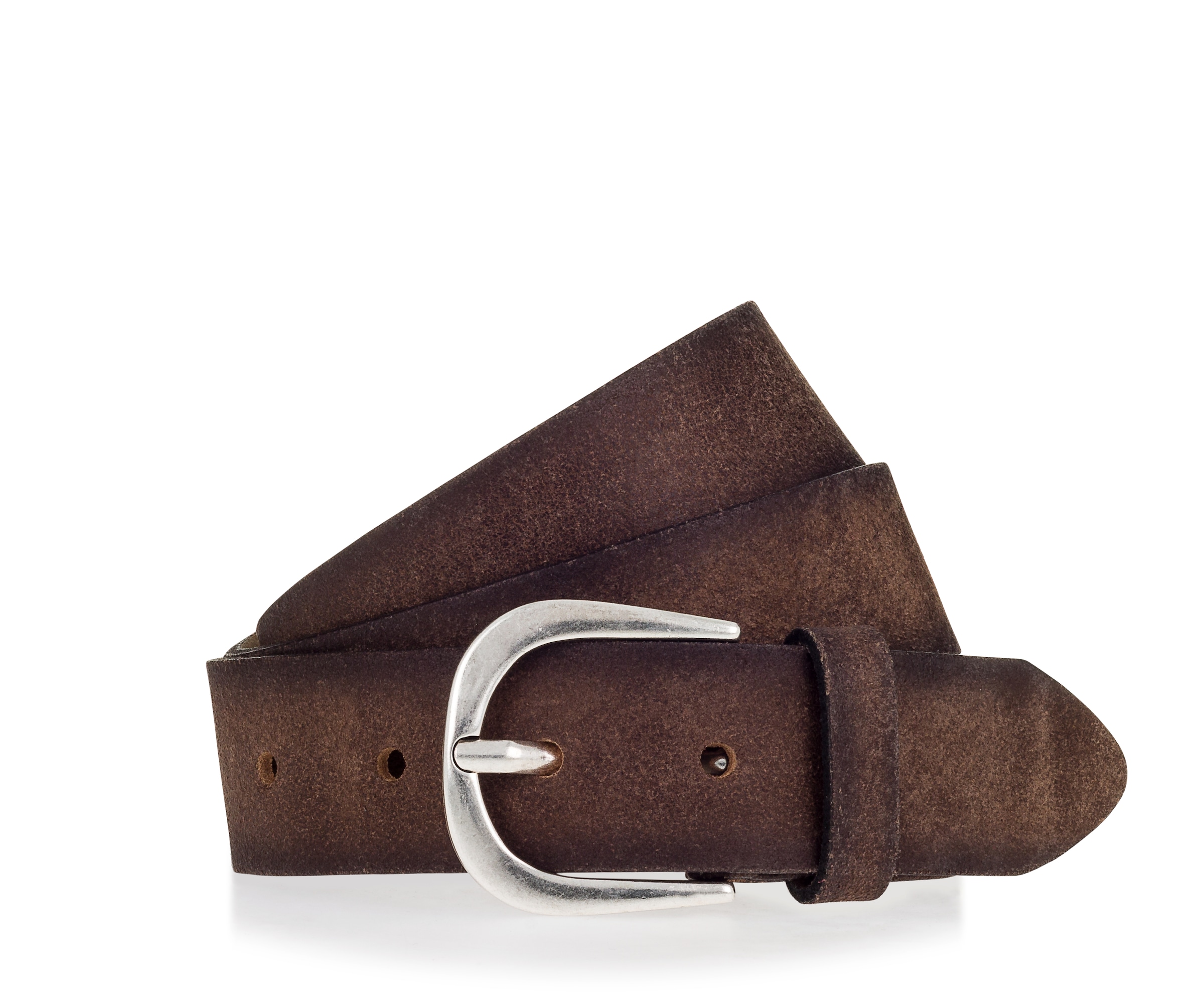 MUSTANG Ceinture en cuir Echtleder, einfache Dornschliesse, angeraute Optik