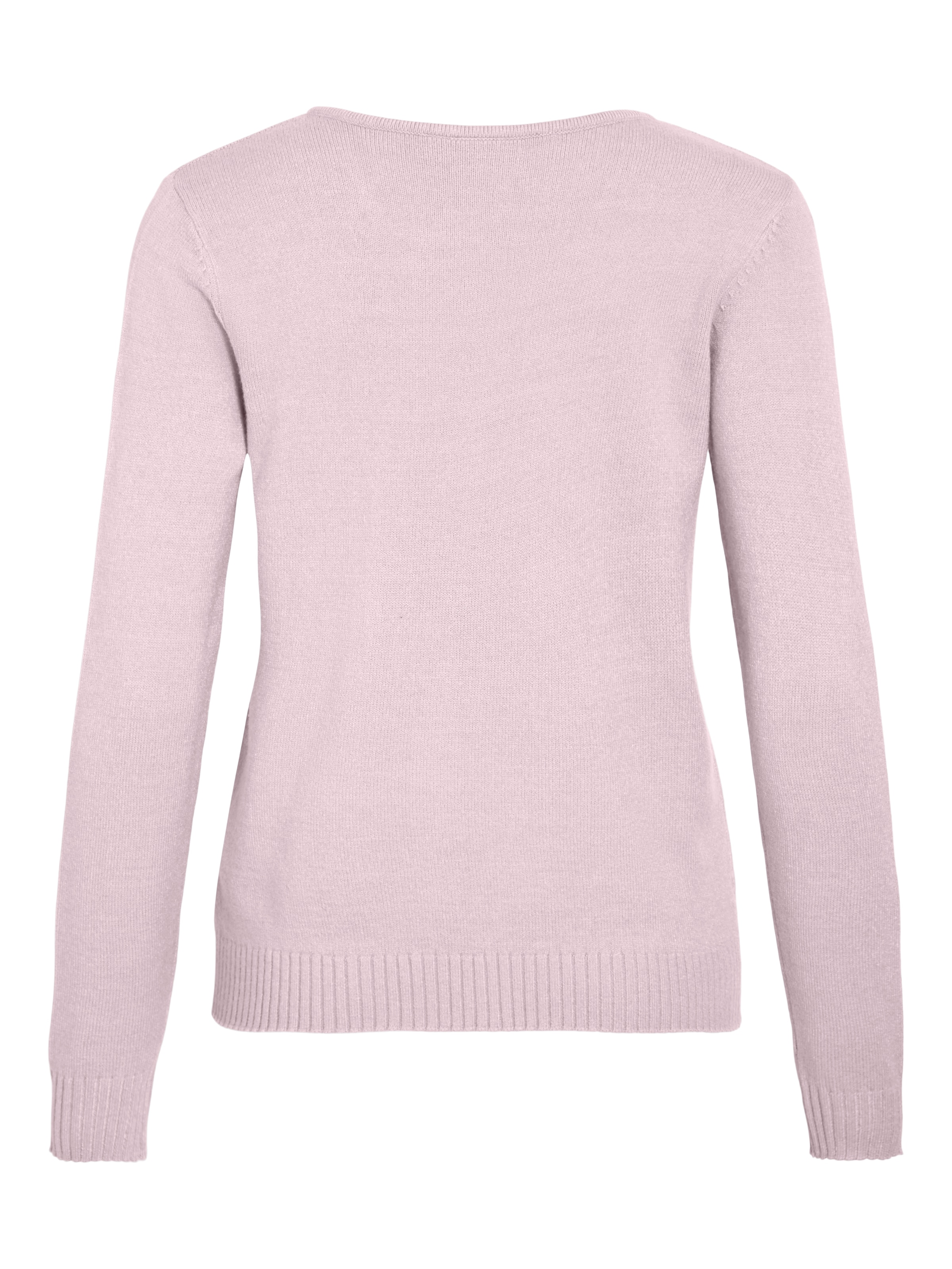 Vila Pull col V »VIRIL V-NECK L/S  KNIT TOP - NOOS« Materialmix, regular fit