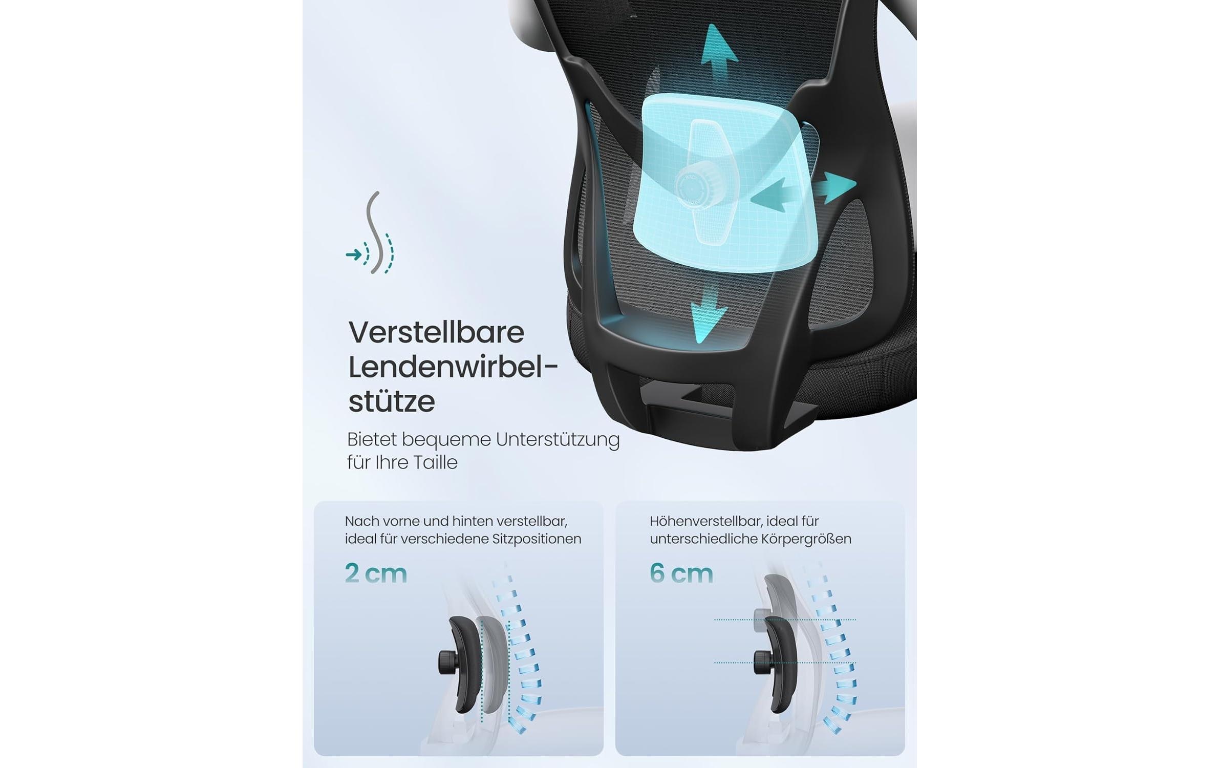 SONGMICS Chaise de bureau »mit Armlehnen« ()