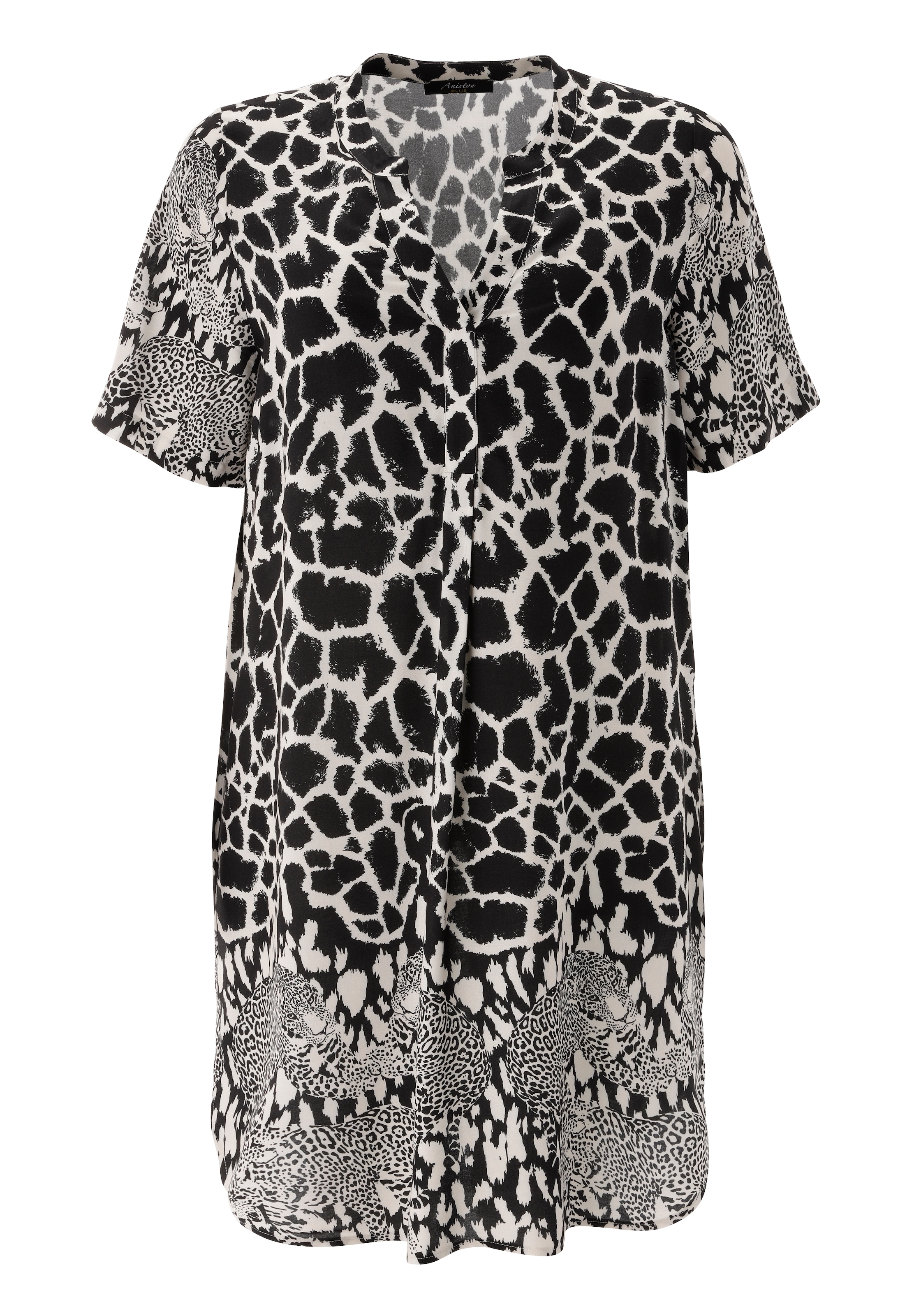 Aniston PLUS Robe chemisier in trendigem Animalprint - NEUE KOLLEKTION