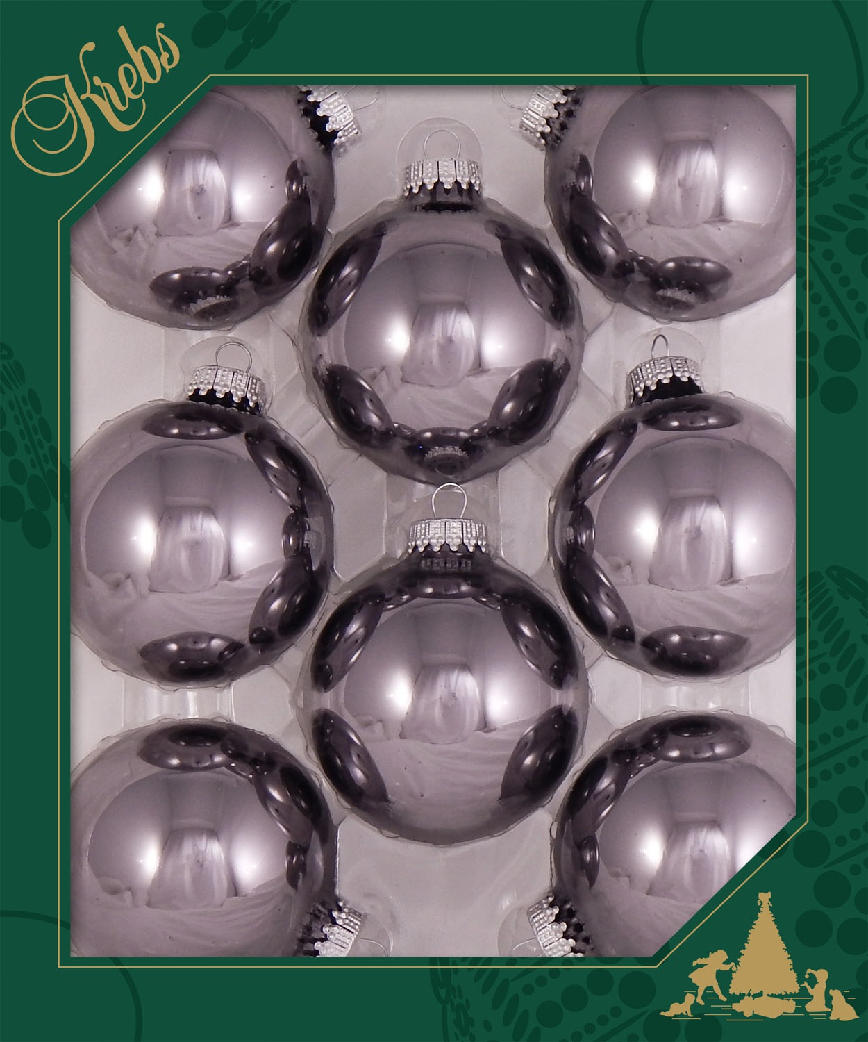 Krebs Glas Lauscha Boule de Noël »CBK60005, Weihnachtsdeko, Christbaumschmuck, Christbaumkugeln Glas«