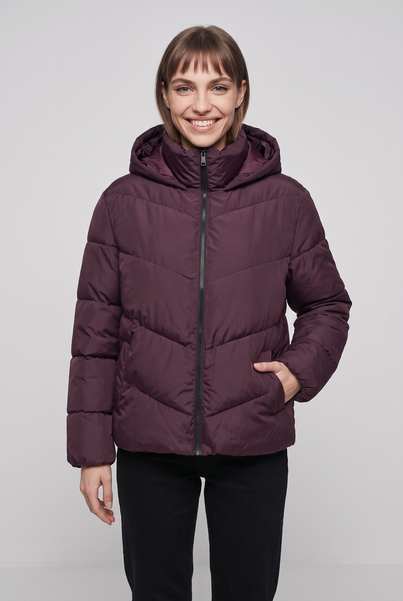 ONLY CARMAKOMA Steppjacke »CARCLAIR SHORT PUFFER OTW« ohne Kapuze Kunstfaser, normal geschnitten