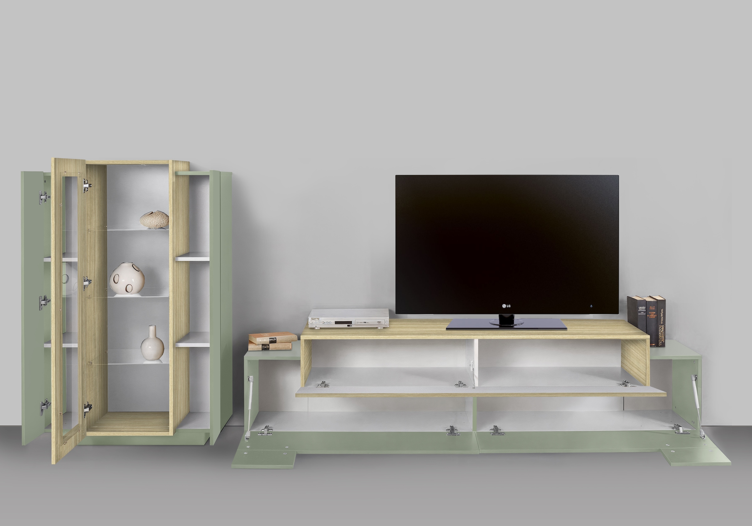 Home affaire Meuble mural »Coro, Anbauwand, Medienwand« Ensemble, 2 cuis tlg.