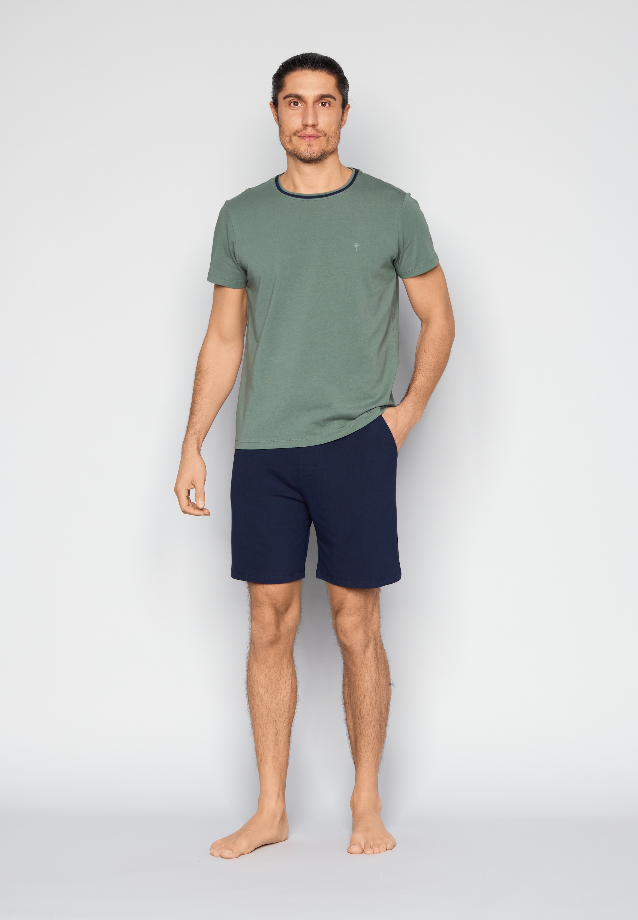JOOP! Shorty »Core« 2 pièces mit kurzem Arm und Rundhalsausschnitt, Baumwoll-Mix