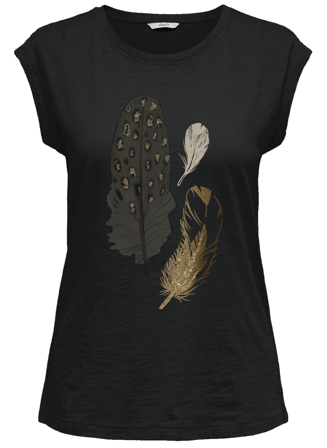 ONLY T-shirt à manches courtes »FEEL/FEATHERS TOP BOX CS JRS«