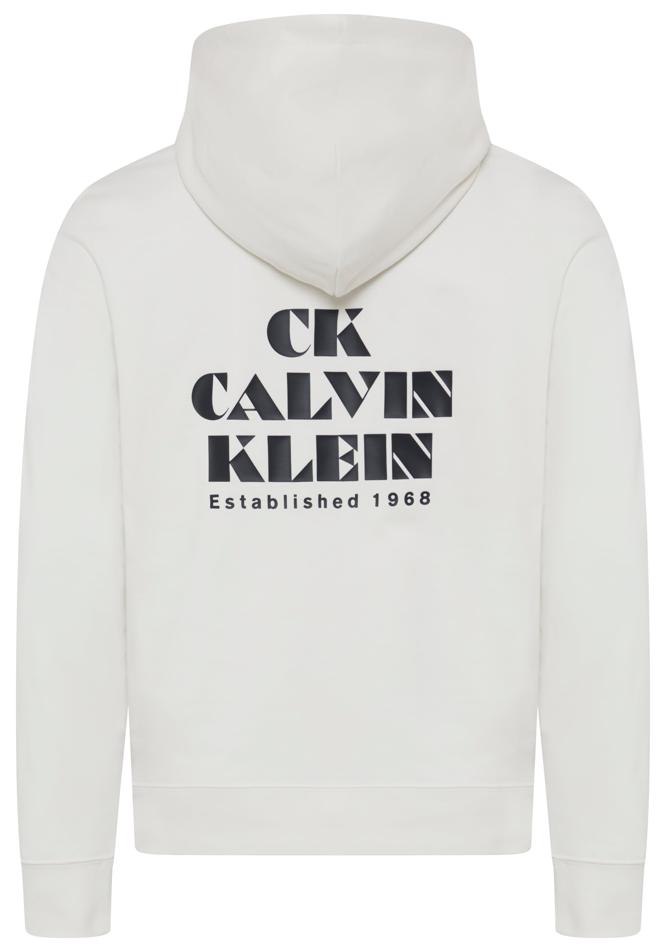 Calvin Klein Jeans Kapuzensweatshirt , grosser Rückendruck, Regular Fit, reine Baumwolle
