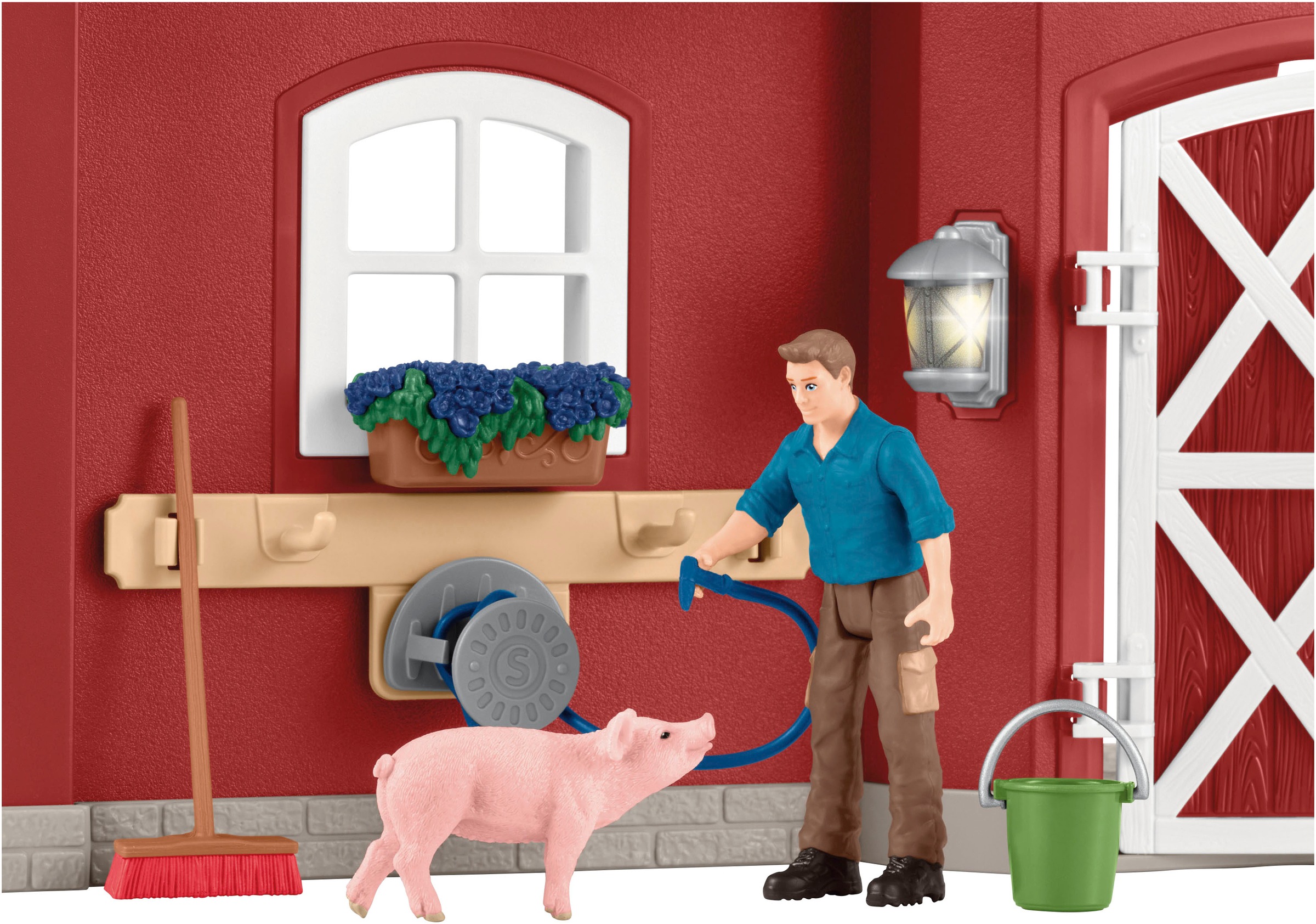 Schleich® Monde de jeu »FARM WORLD, Grosse Farm rot (42606)« Made in Europe