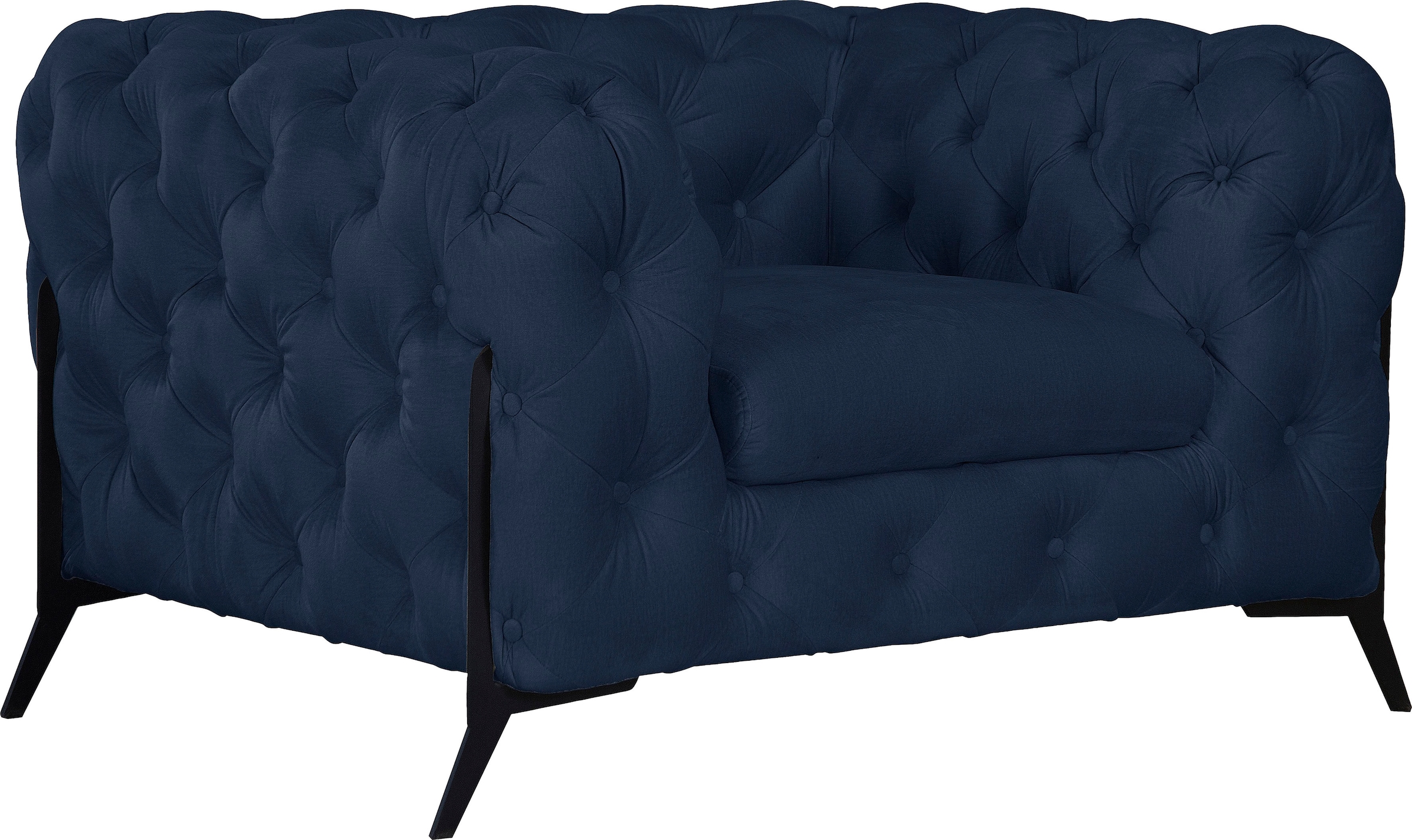 Leonique Chesterfield-Sessel »Amaury Sessel« aufwändige Knopfheftung, moderne Chesterfield Optik, Fussfarbe wählbar