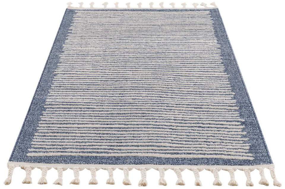Carpet City Teppich »Art 2231« rechteckig 7 mm Höhe Läufer, Kurzflor, mit Kettfäden, Streifen-Muster