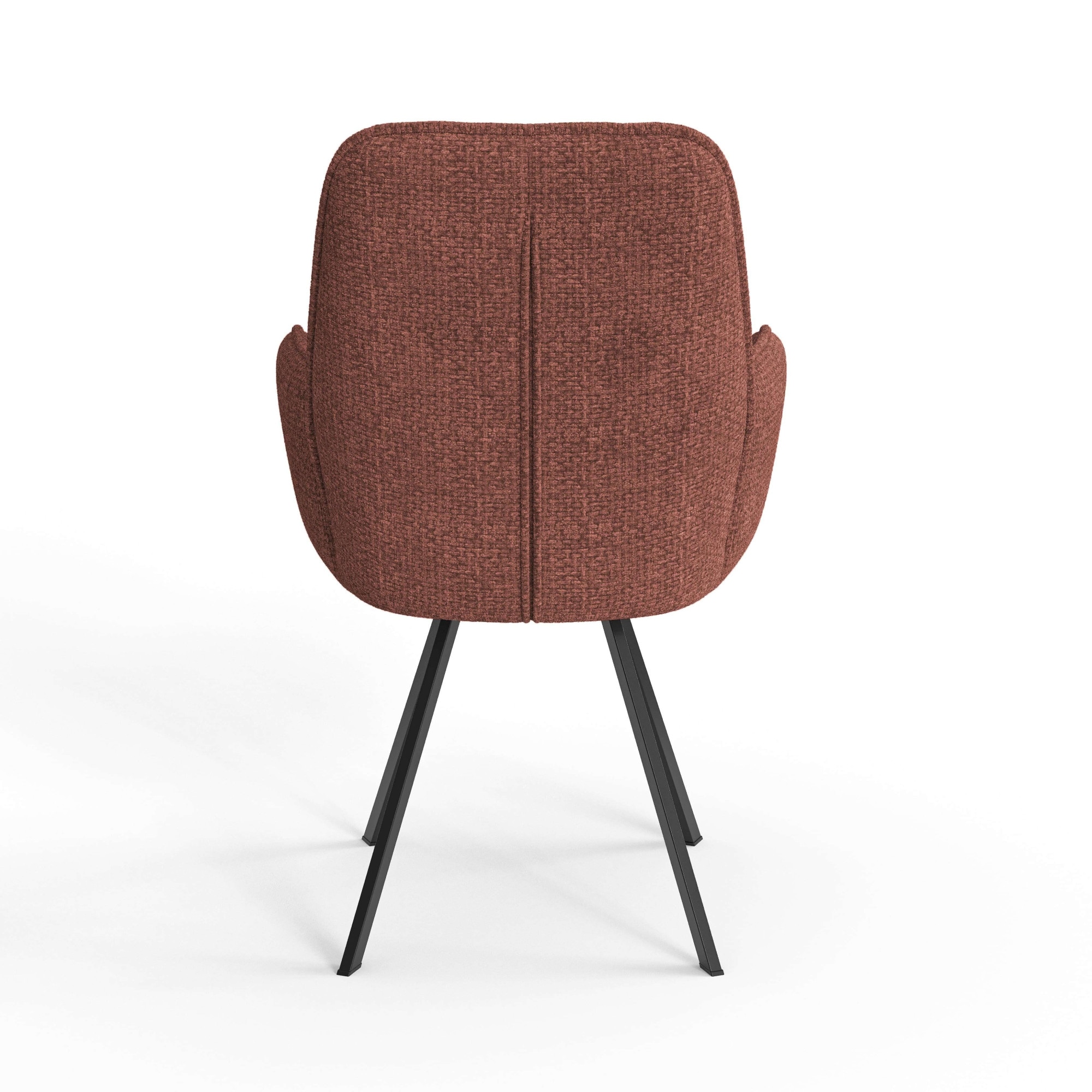 GOODproduct Armlehnstuhl »Mily Esszimmerstuhl, Polstersessel, Wohnstuhl, Essstuhl mit Armlehnen« (Set) 2 Stk.mit schwarz pulverbeschichteten Metallbeinen, gepolstert, modern