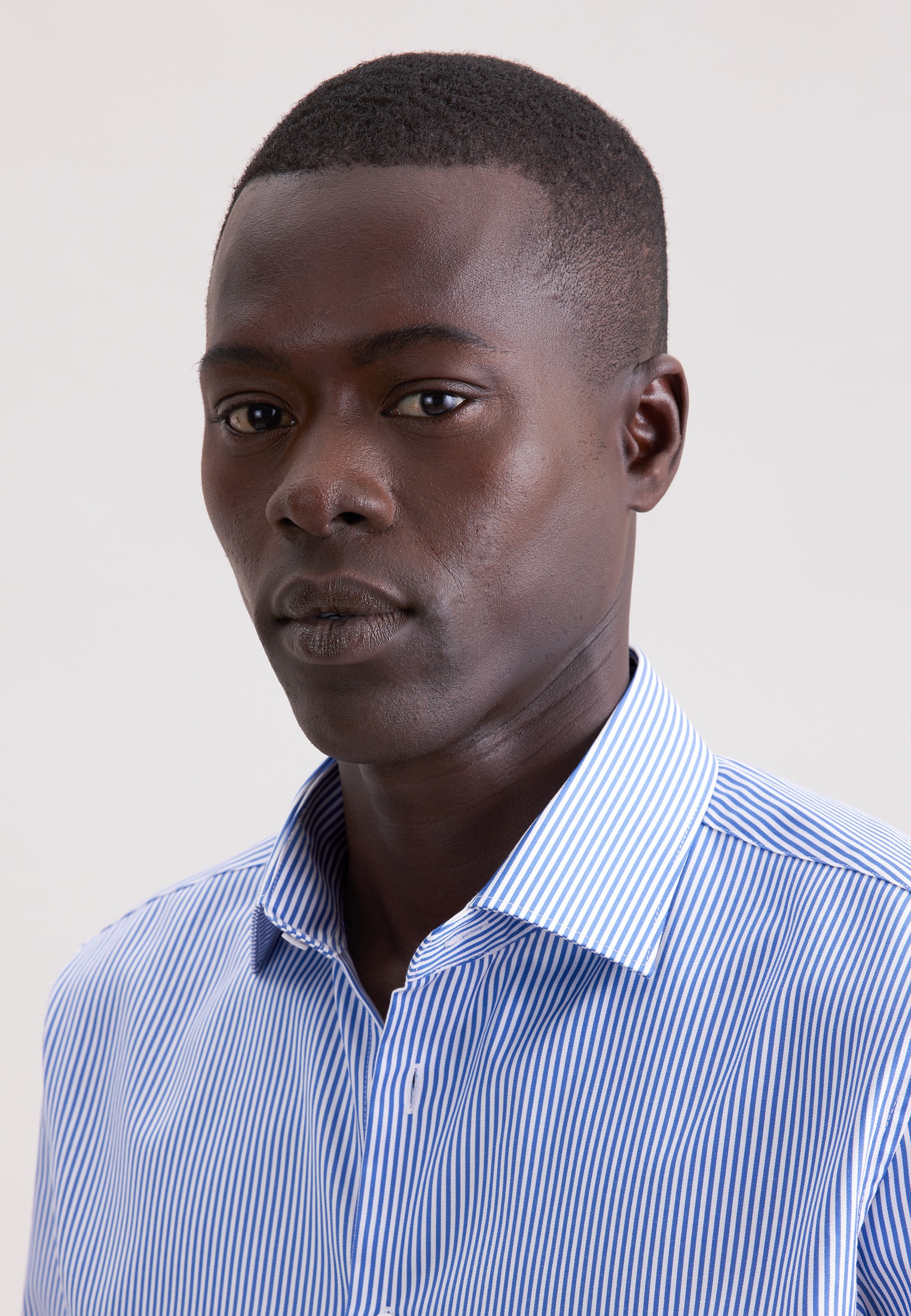 seidensticker Chemise d'affaires »Schwarze Rose« Slim 1/1 Kentkragen Gestreift