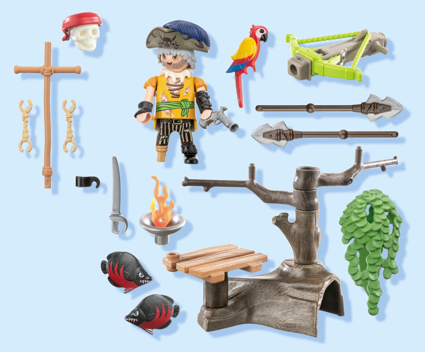 Playmobil® Konstruktions-Spielset »Pirat mit Balliste (71795), Playmobil Pirates«