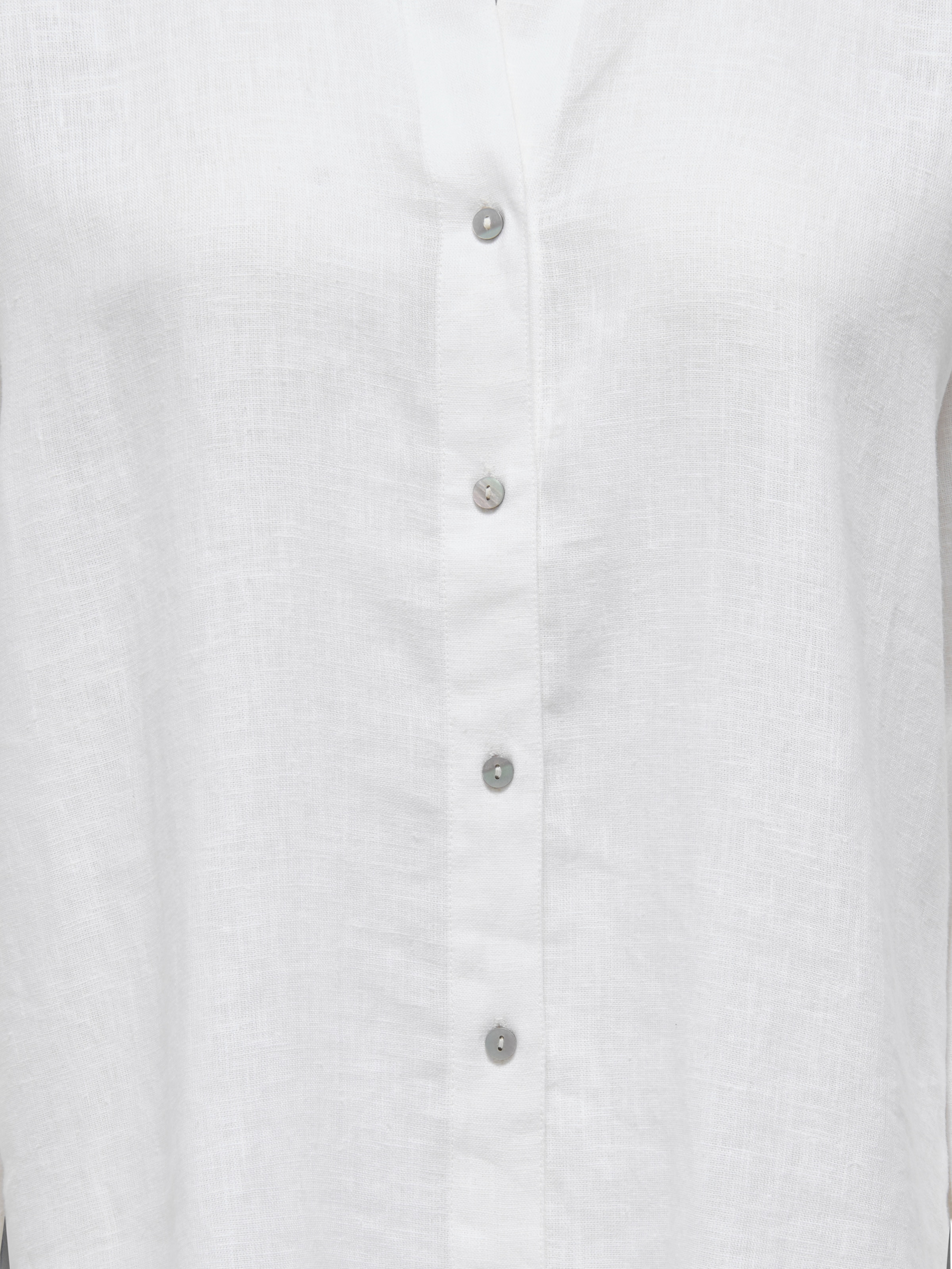 ONLY Blouse chemise »ONLBRUXELLES V- LS LIN BL SHIRT PNT NOOS« avec lin